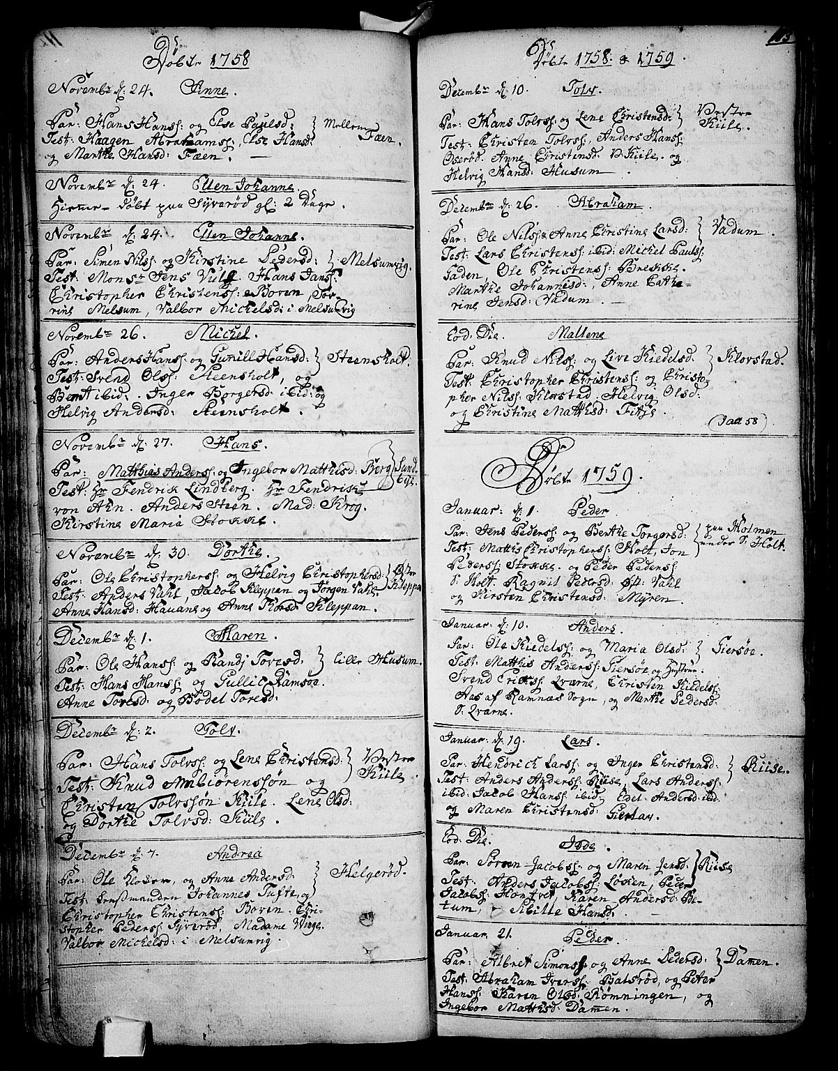 Stokke kirkebøker, AV/SAKO-A-320/F/Fa/L0002: Parish register (official) no. I 2, 1732-1770, p. 113