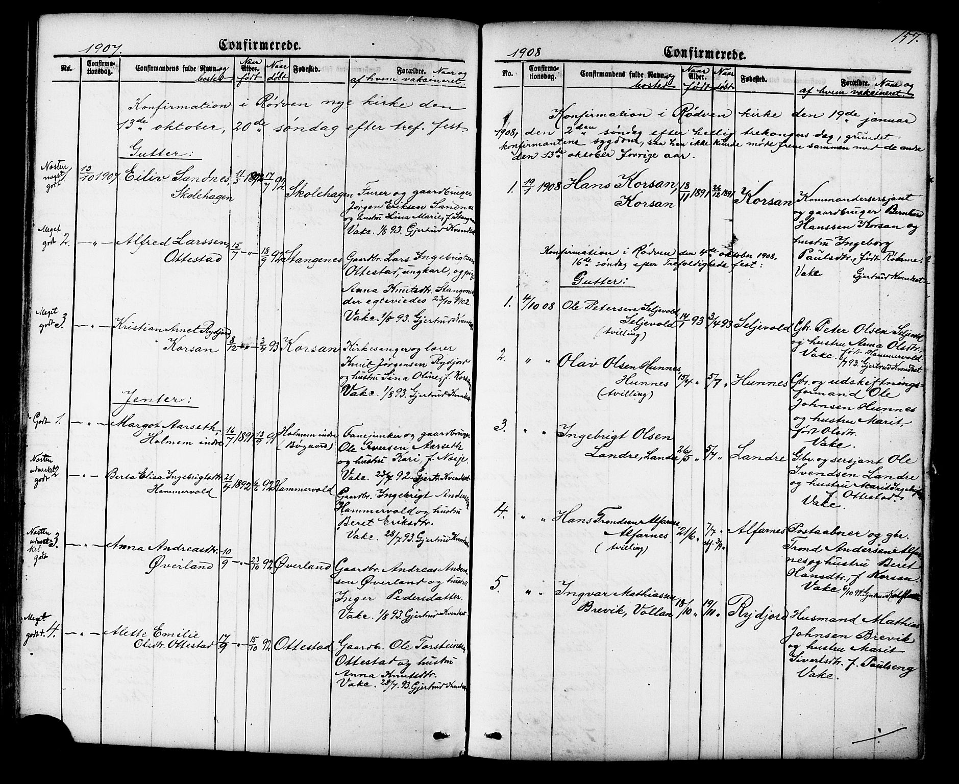 Ministerialprotokoller, klokkerbøker og fødselsregistre - Møre og Romsdal, SAT/A-1454/548/L0614: Parish register (copy) no. 548C02, 1867-1917, p. 157