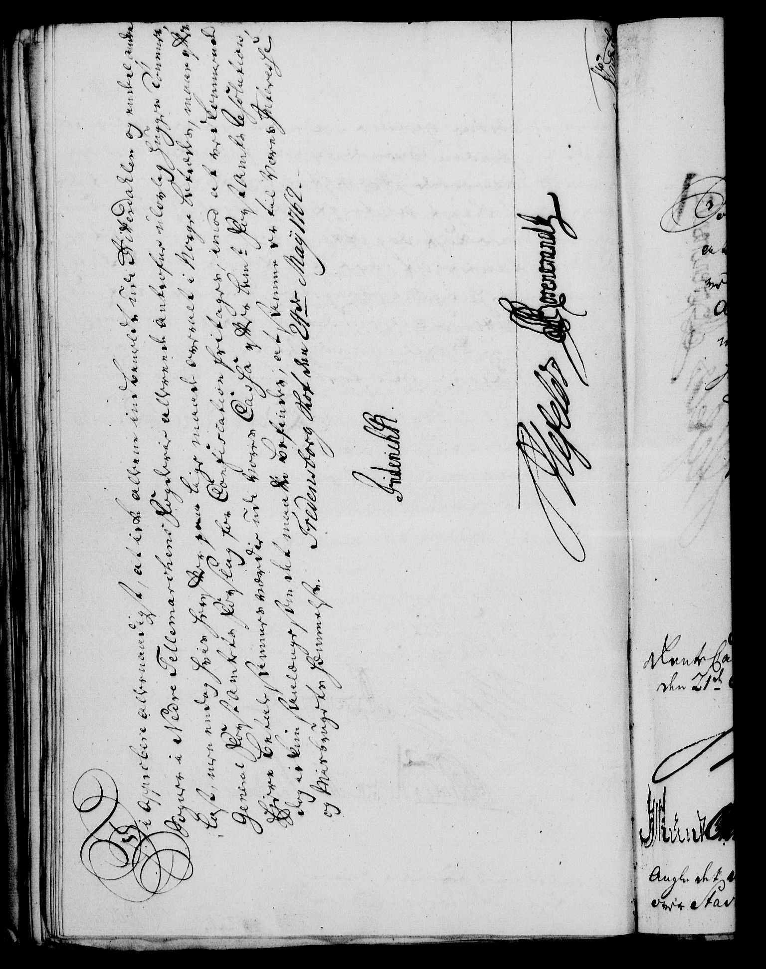 Rentekammeret, Kammerkanselliet, RA/EA-3111/G/Gf/Gfa/L0044: Norsk relasjons- og resolusjonsprotokoll (merket RK 52.44), 1762, p. 268