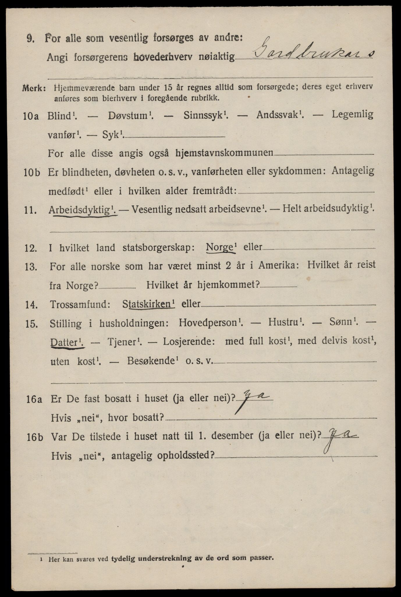 SAST, 1920 census for Eigersund, 1920, p. 3614