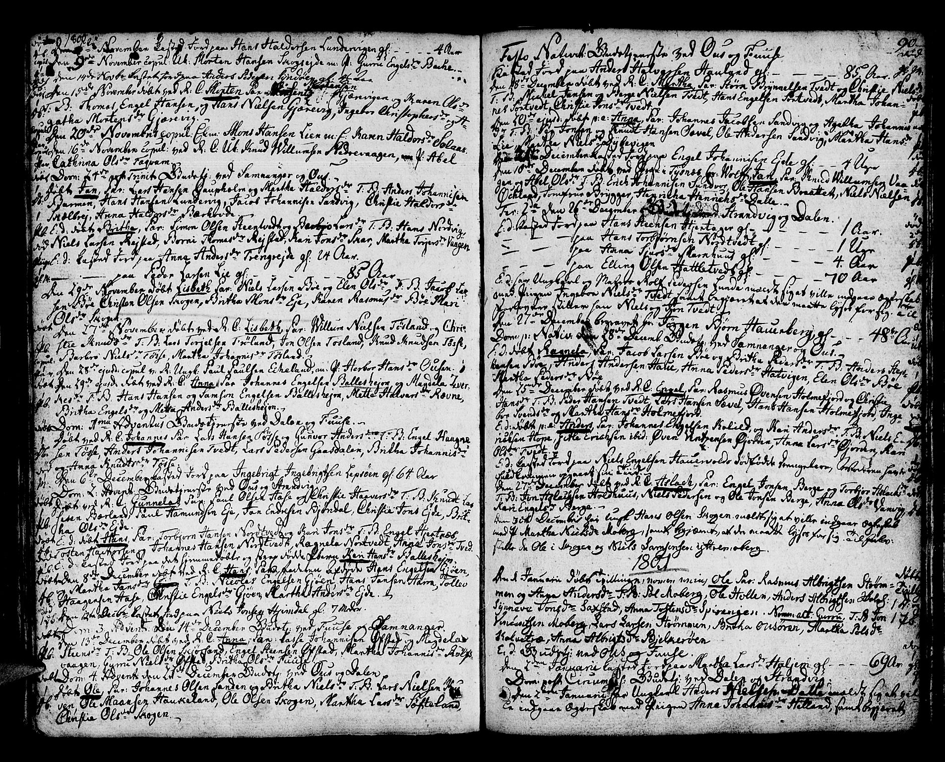 Os sokneprestembete, AV/SAB-A-99929: Parish register (official) no. A 11, 1789-1815, p. 90