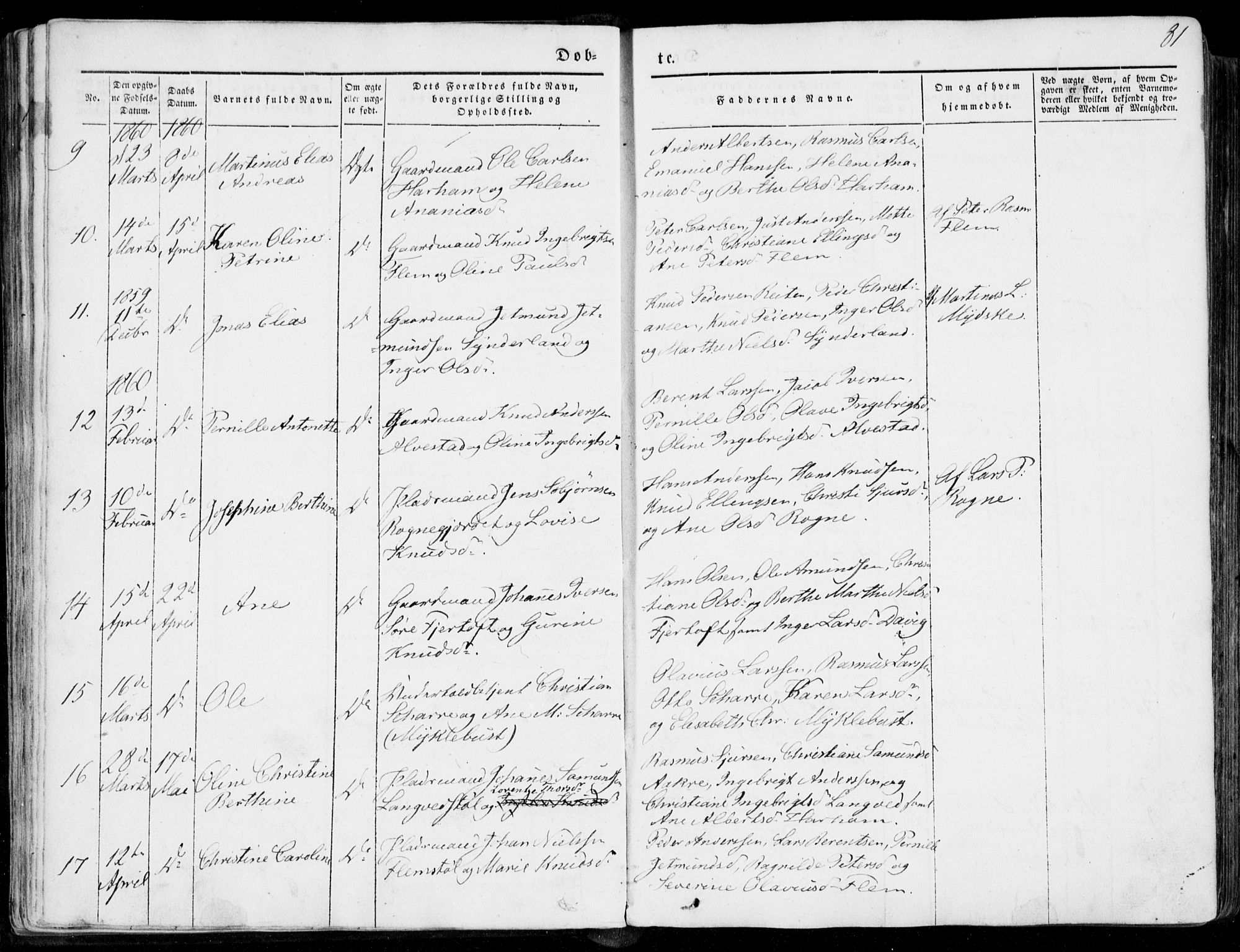 Ministerialprotokoller, klokkerbøker og fødselsregistre - Møre og Romsdal, SAT/A-1454/536/L0497: Parish register (official) no. 536A06, 1845-1865, p. 81