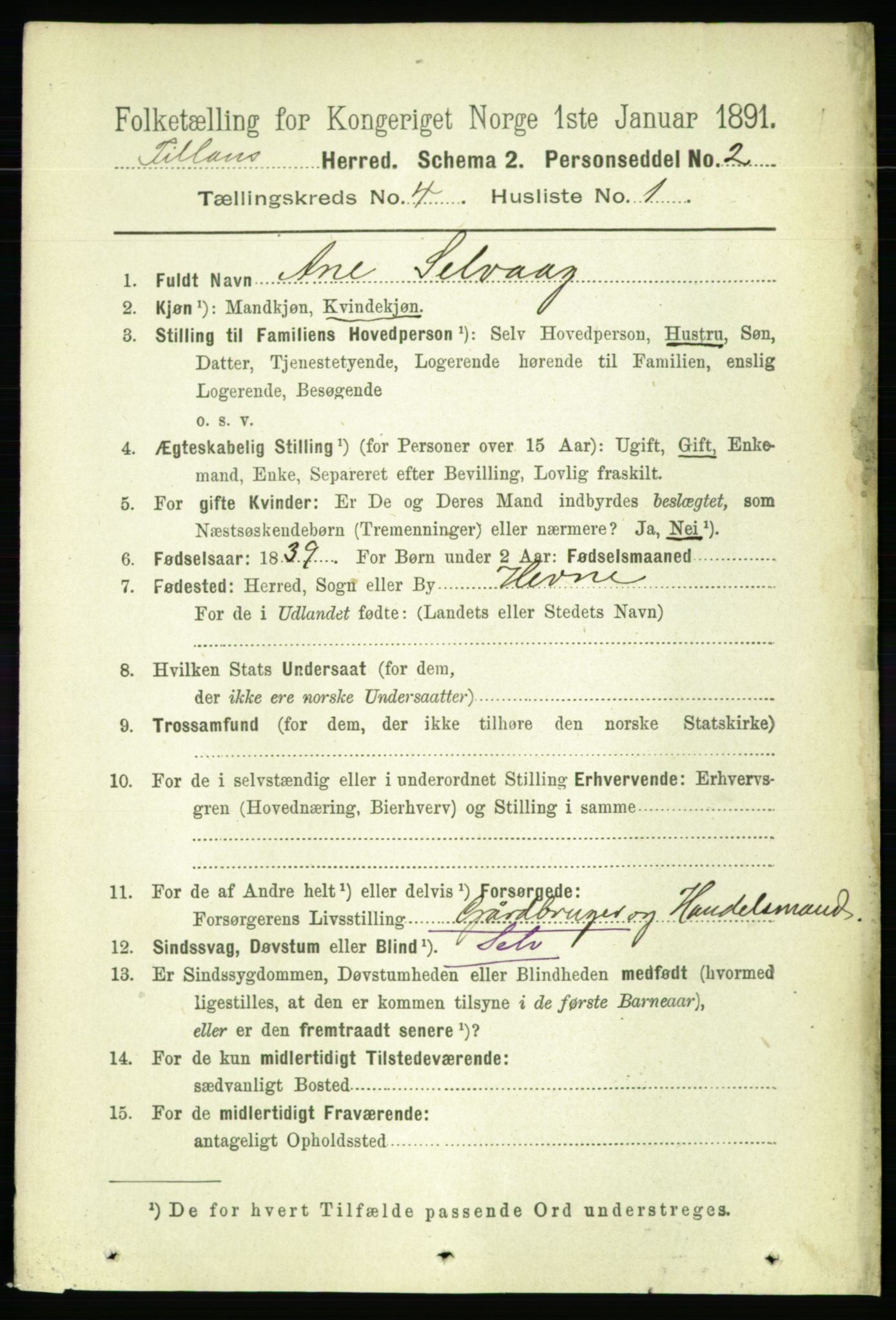 RA, 1891 census for 1616 Fillan, 1891, p. 667