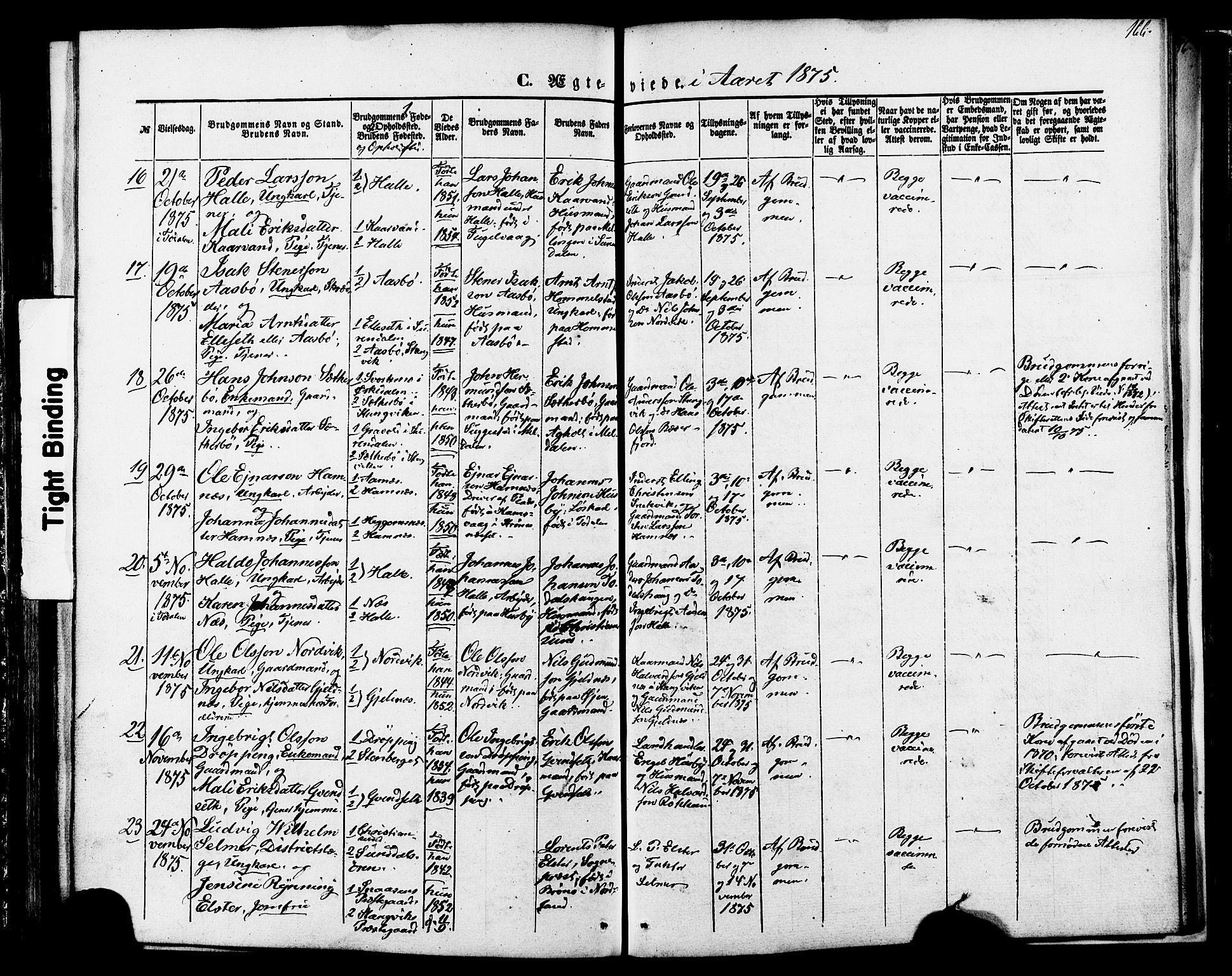 Ministerialprotokoller, klokkerbøker og fødselsregistre - Møre og Romsdal, SAT/A-1454/592/L1027: Parish register (official) no. 592A05, 1865-1878, p. 166