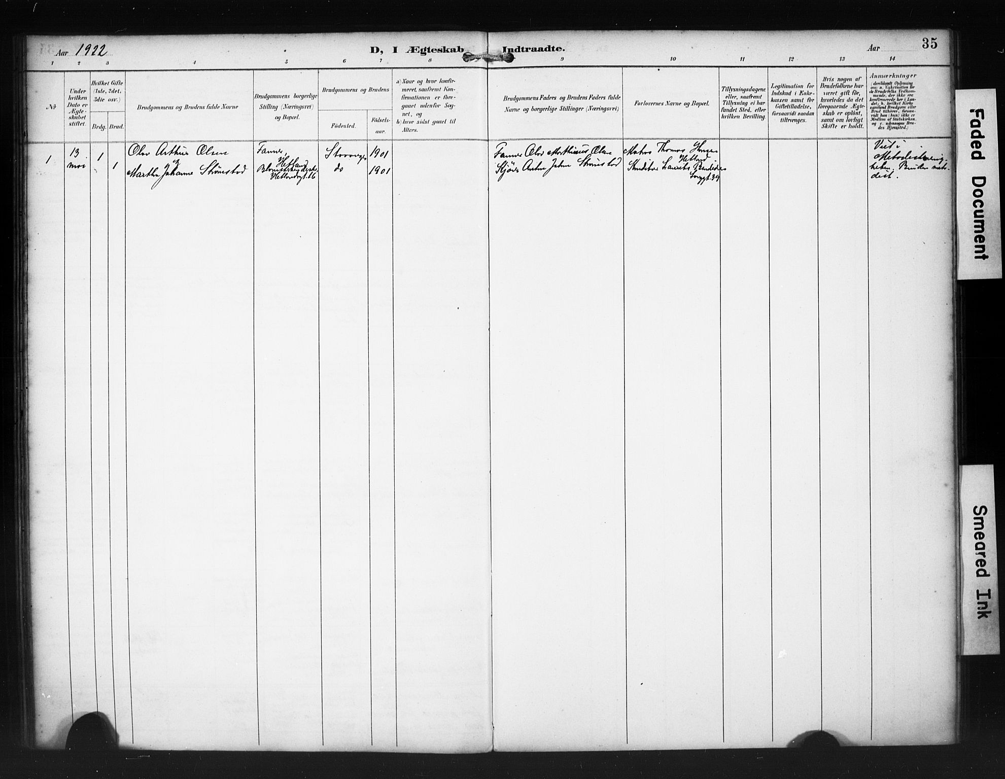 St. Petri sokneprestkontor, AV/SAST-A-101813/001/30/30BA/L0020: Parish register (official) no. A 18, 1893-1928, p. 35