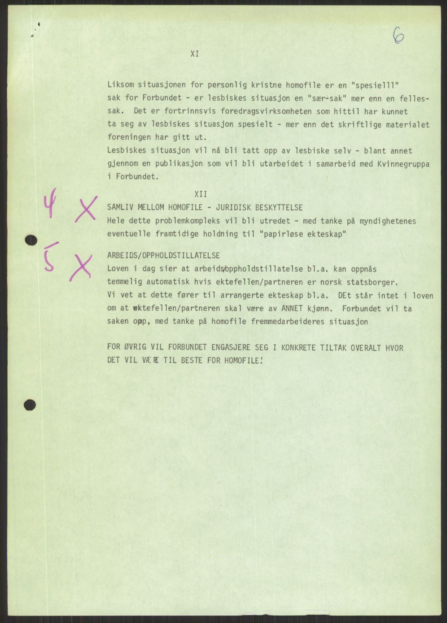 Det Norske Forbundet av 1948/Landsforeningen for Lesbisk og Homofil Frigjøring, AV/RA-PA-1216/D/Dd/L0001: Diskriminering, 1973-1991, p. 989