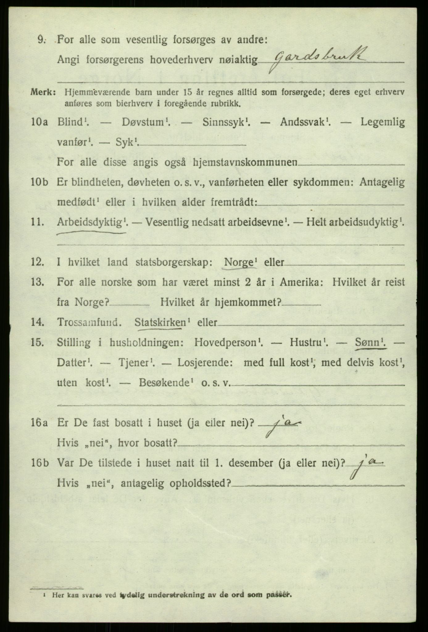 SAB, 1920 census for Alversund, 1920, p. 4459