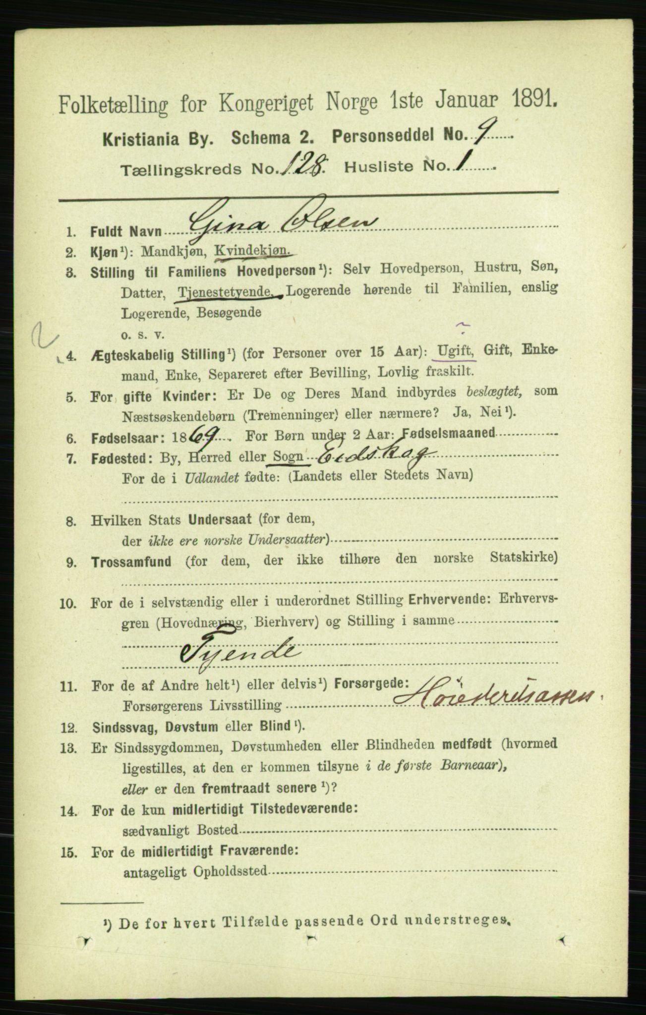 RA, 1891 census for 0301 Kristiania, 1891, p. 68594