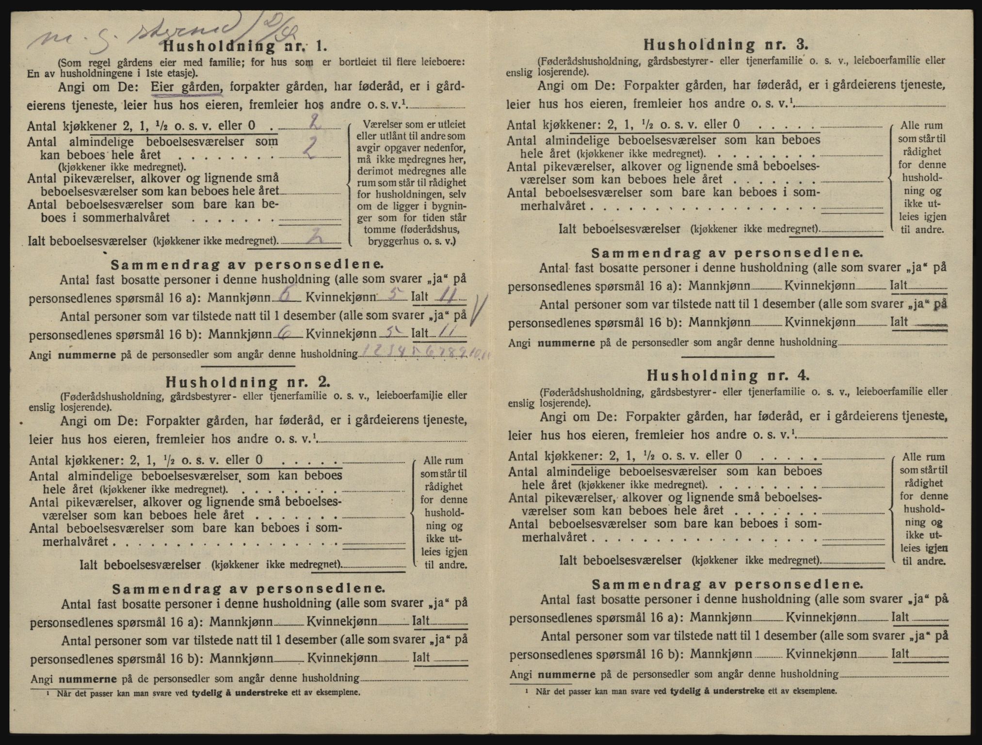 SAO, 1920 census for Glemmen, 1920, p. 1930