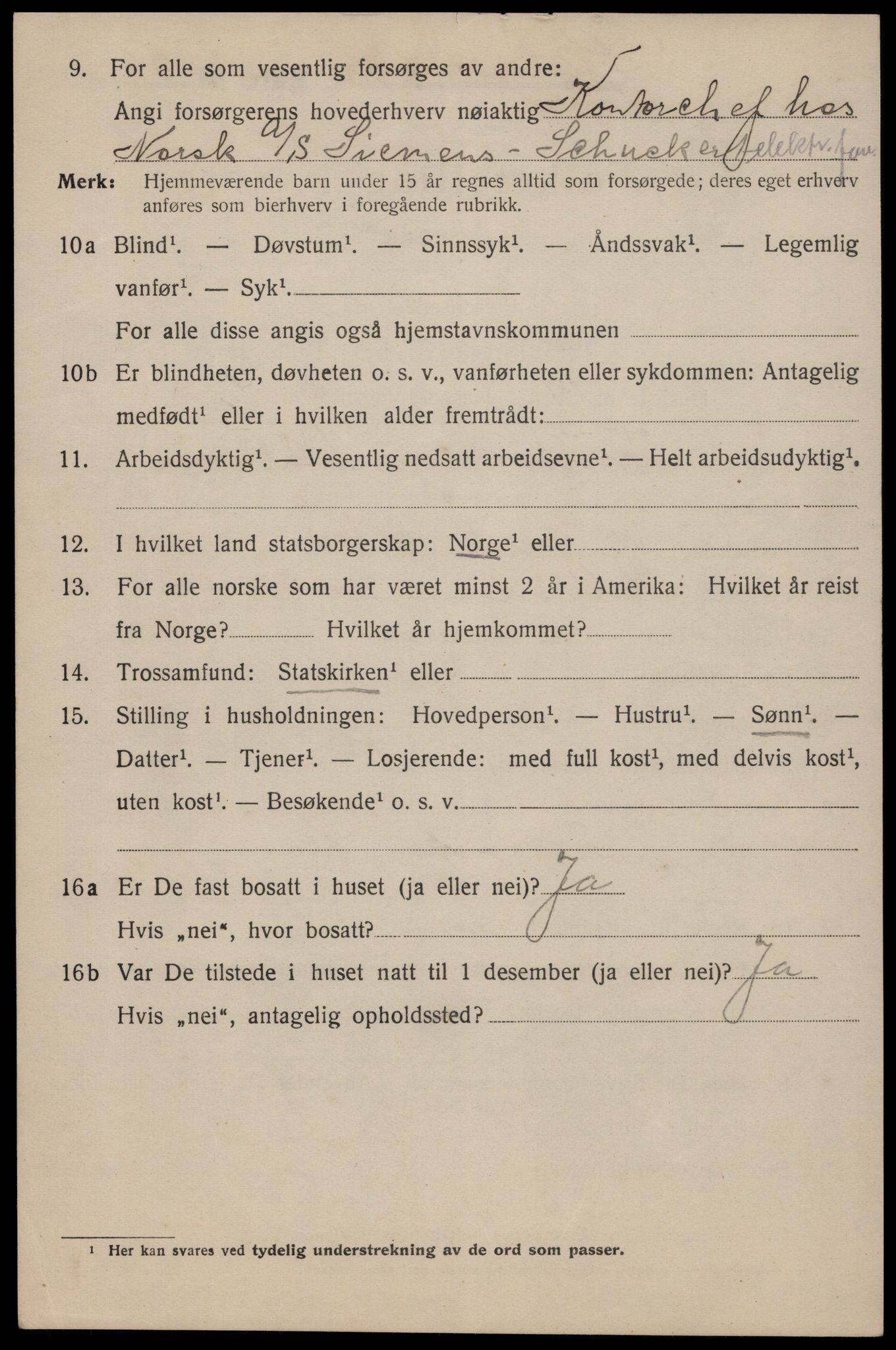 SAT, 1920 census for Trondheim, 1920, p. 79507