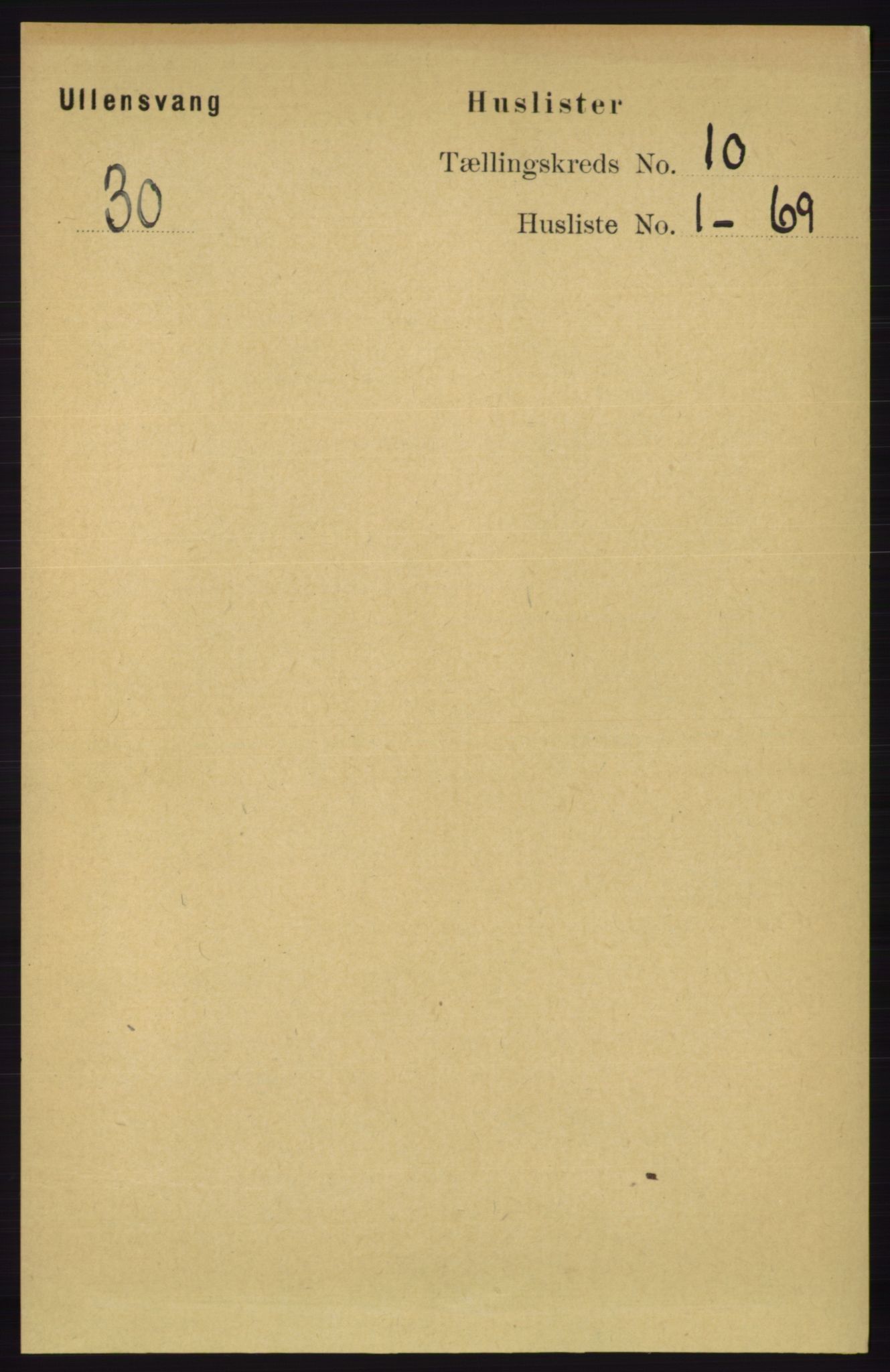 RA, 1891 census for 1230 Ullensvang, 1891, p. 3681