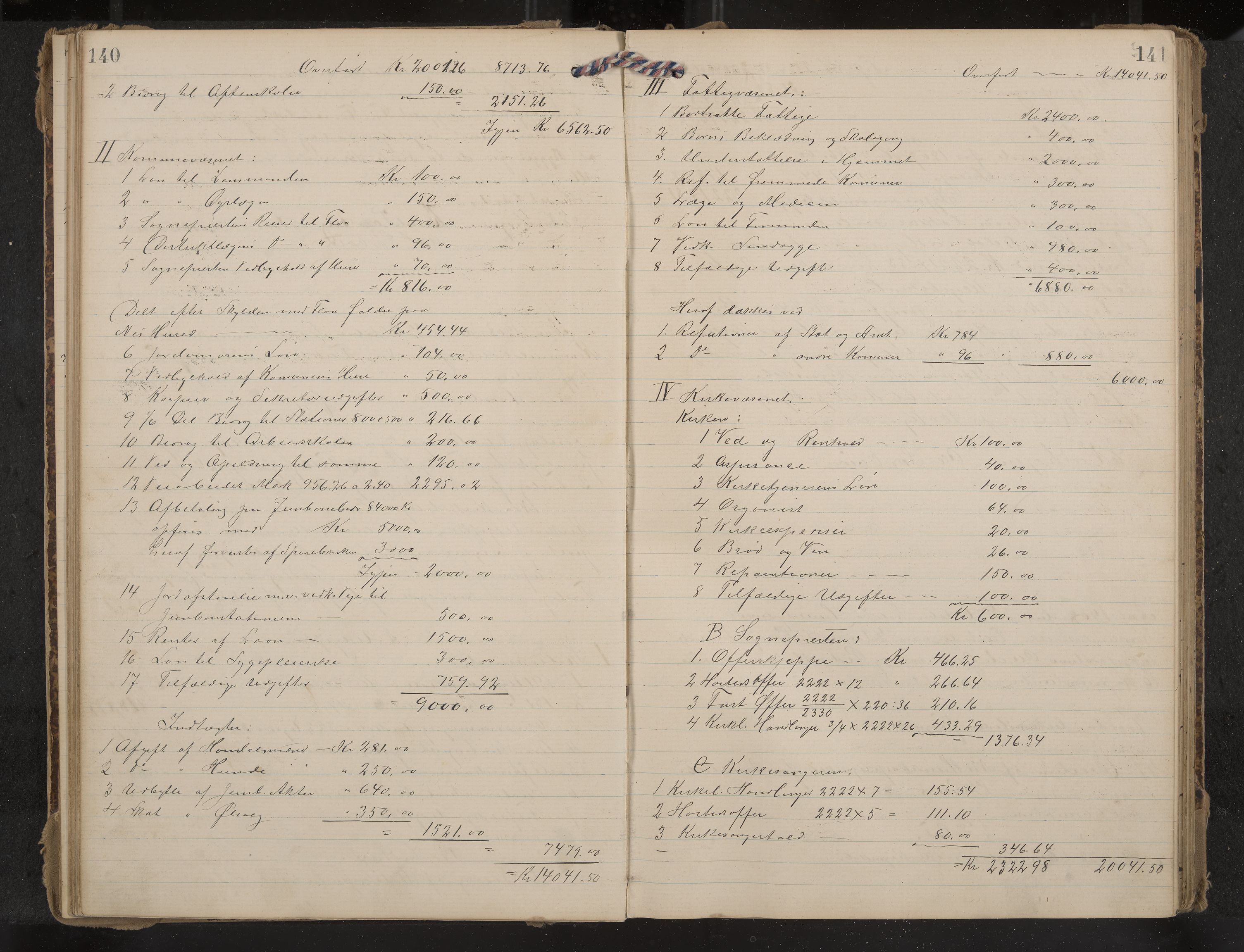 Nes formannskap og sentraladministrasjon, IKAK/0616021-1/A/Aa/L0004: Møtebok med register, 1904-1914, p. 140-141