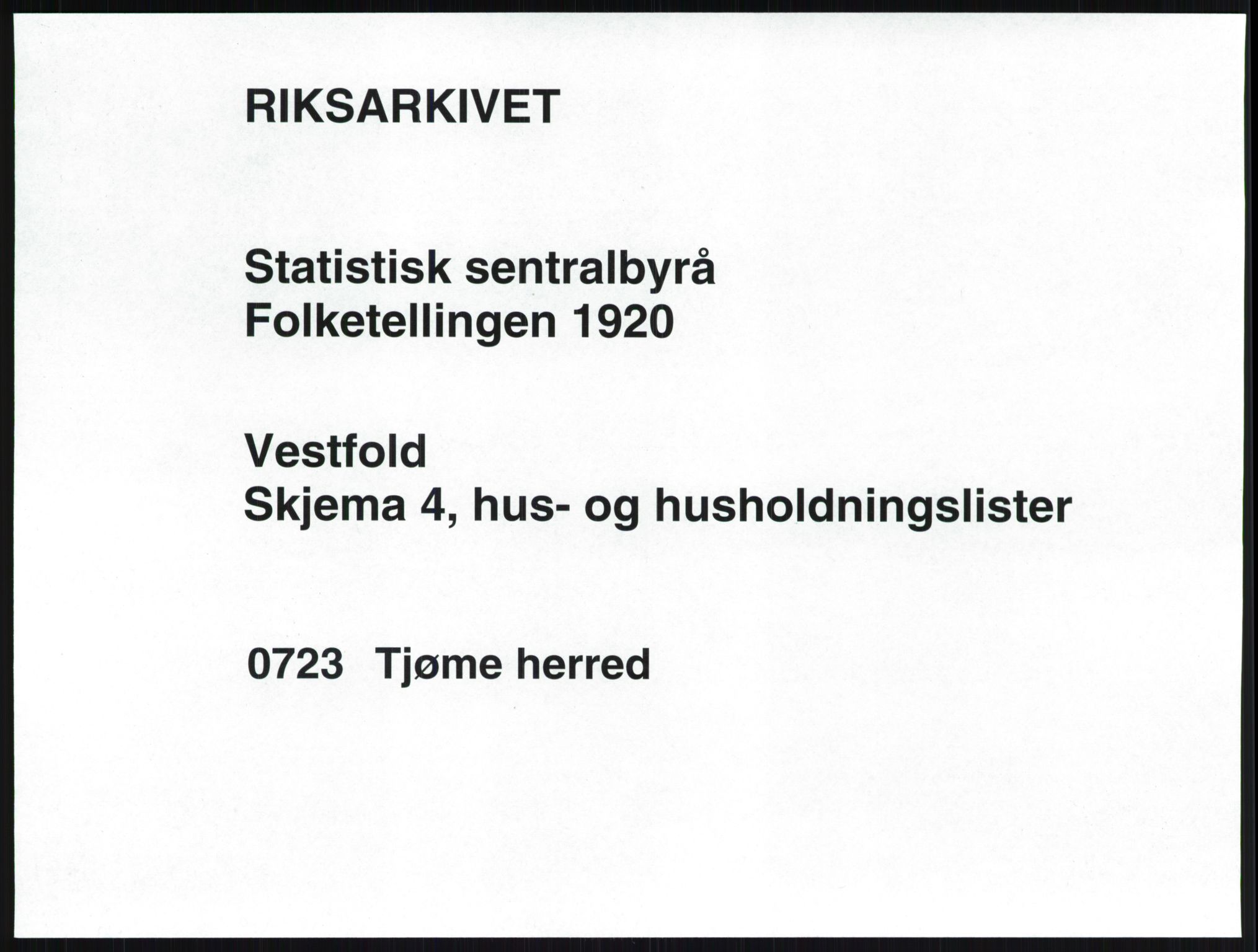 SAKO, 1920 census for Tjøme, 1920, p. 34