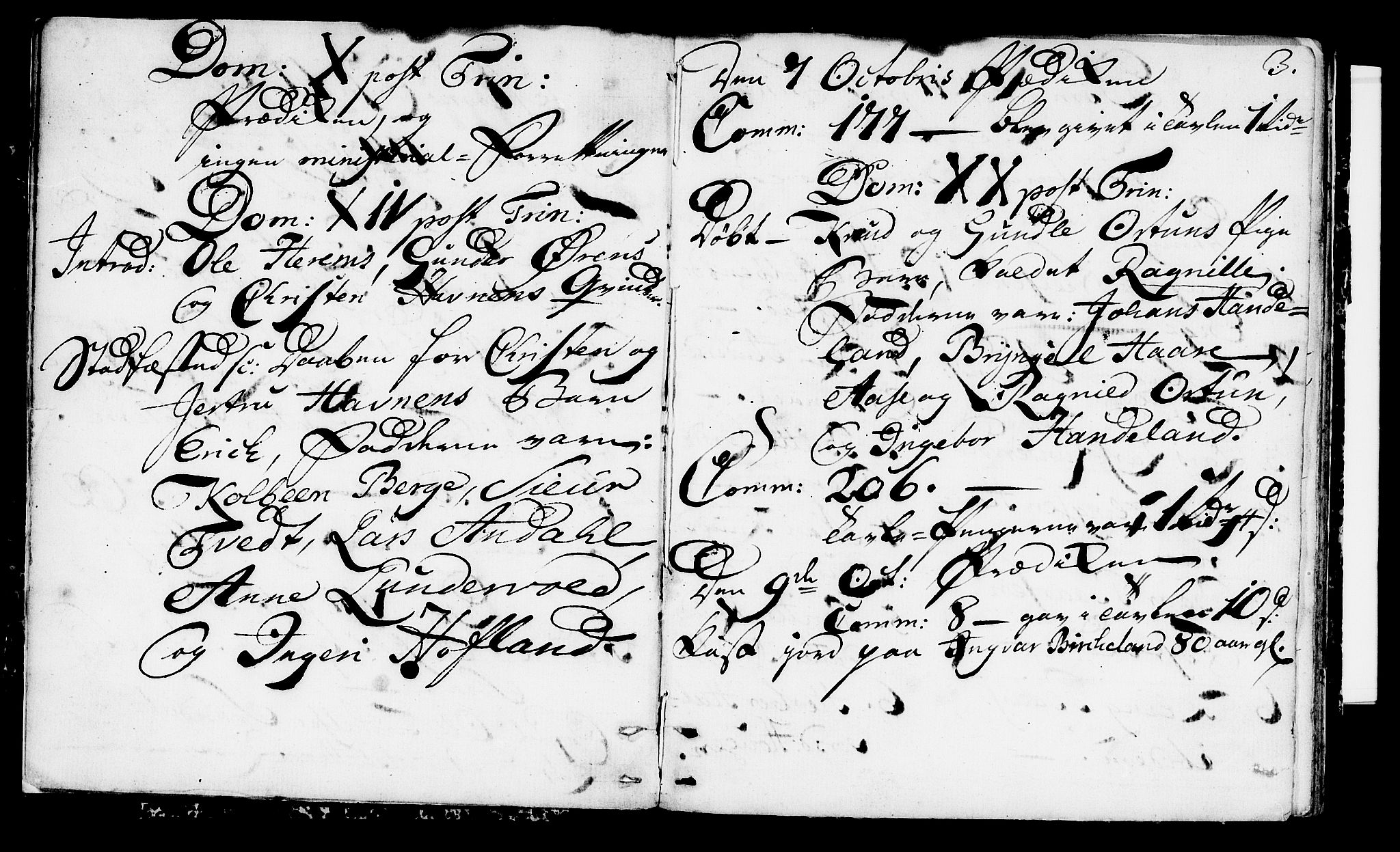 Suldal sokneprestkontor, SAST/A-101845/01/IV/L0002: Parish register (official) no. A 2, 1780-1808, p. 3