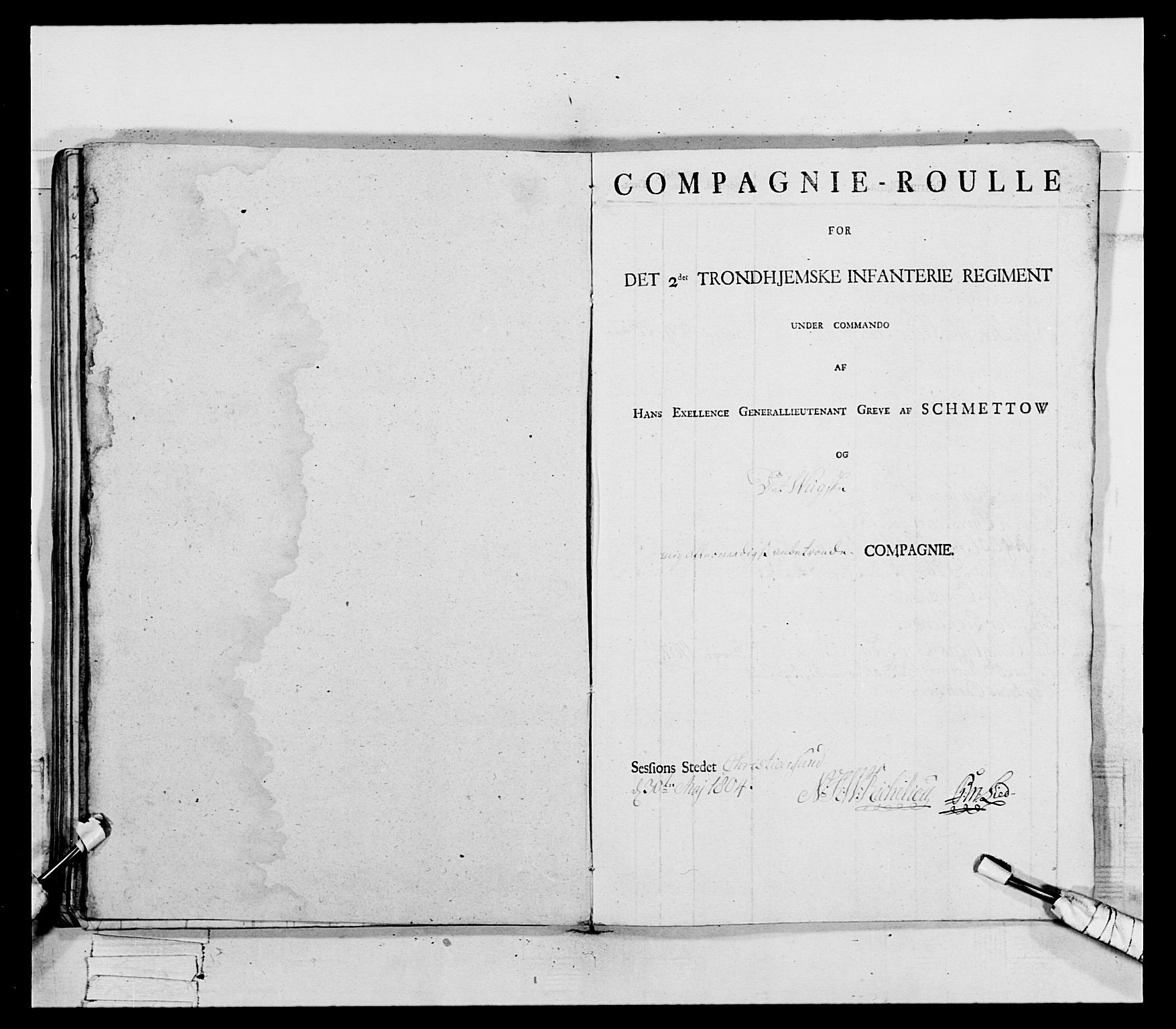 Generalitets- og kommissariatskollegiet, Det kongelige norske kommissariatskollegium, RA/EA-5420/E/Eh/L0081: 2. Trondheimske nasjonale infanteriregiment, 1801-1804, p. 253