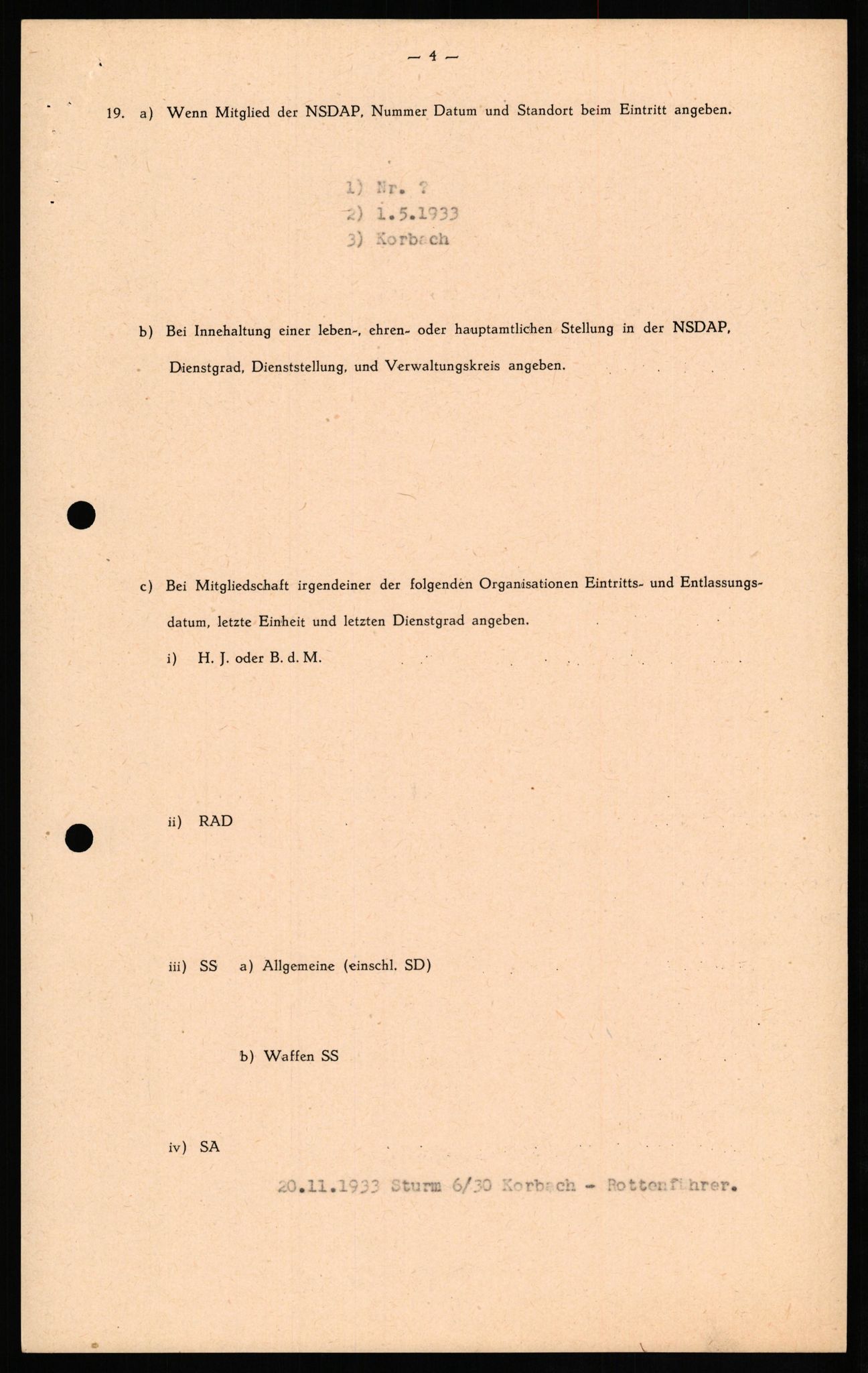 Forsvaret, Forsvarets overkommando II, AV/RA-RAFA-3915/D/Db/L0024: CI Questionaires. Tyske okkupasjonsstyrker i Norge. Tyskere., 1945-1946, p. 337