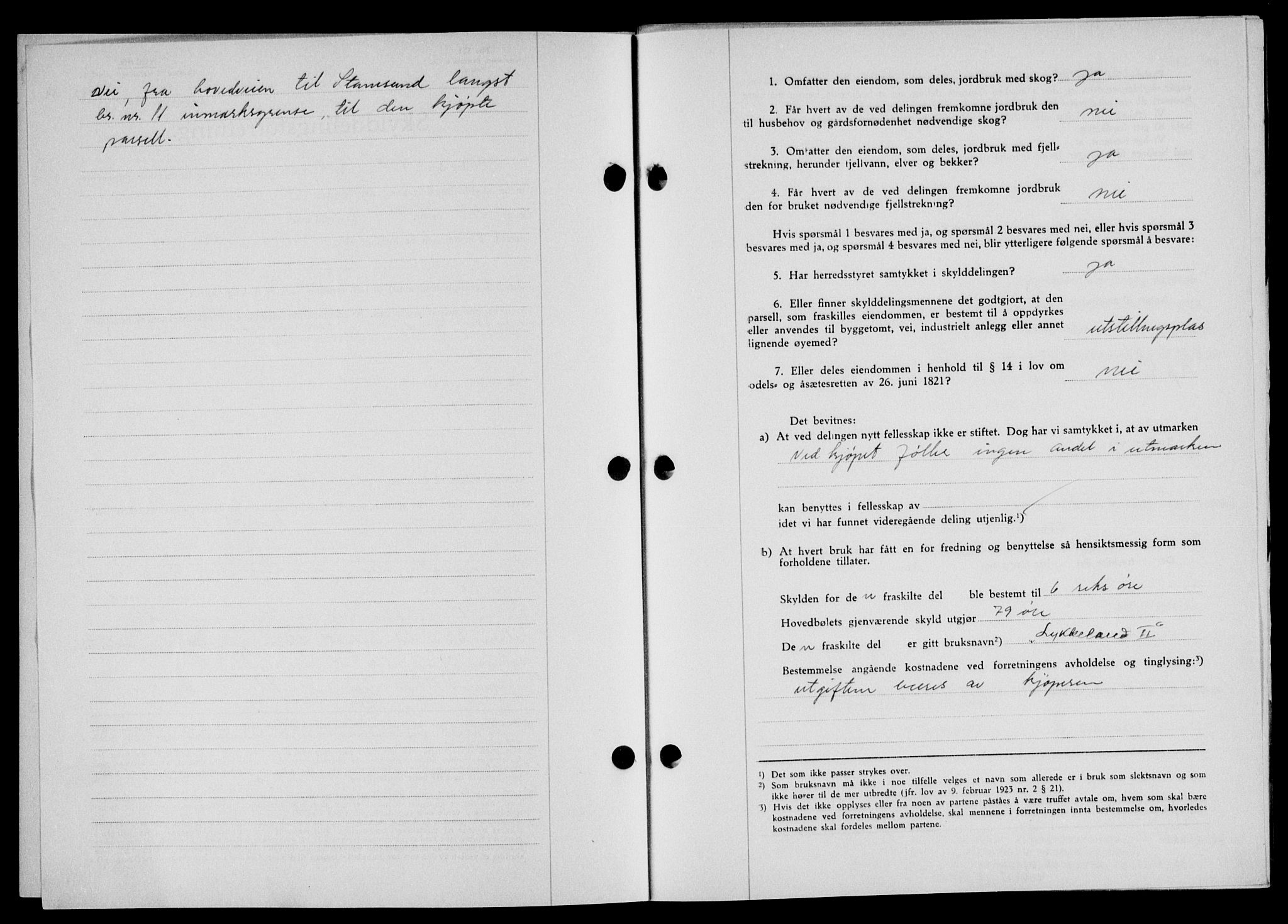 Lofoten sorenskriveri, SAT/A-0017/1/2/2C/L0012a: Mortgage book no. 12a, 1943-1944, Diary no: : 1240/1944