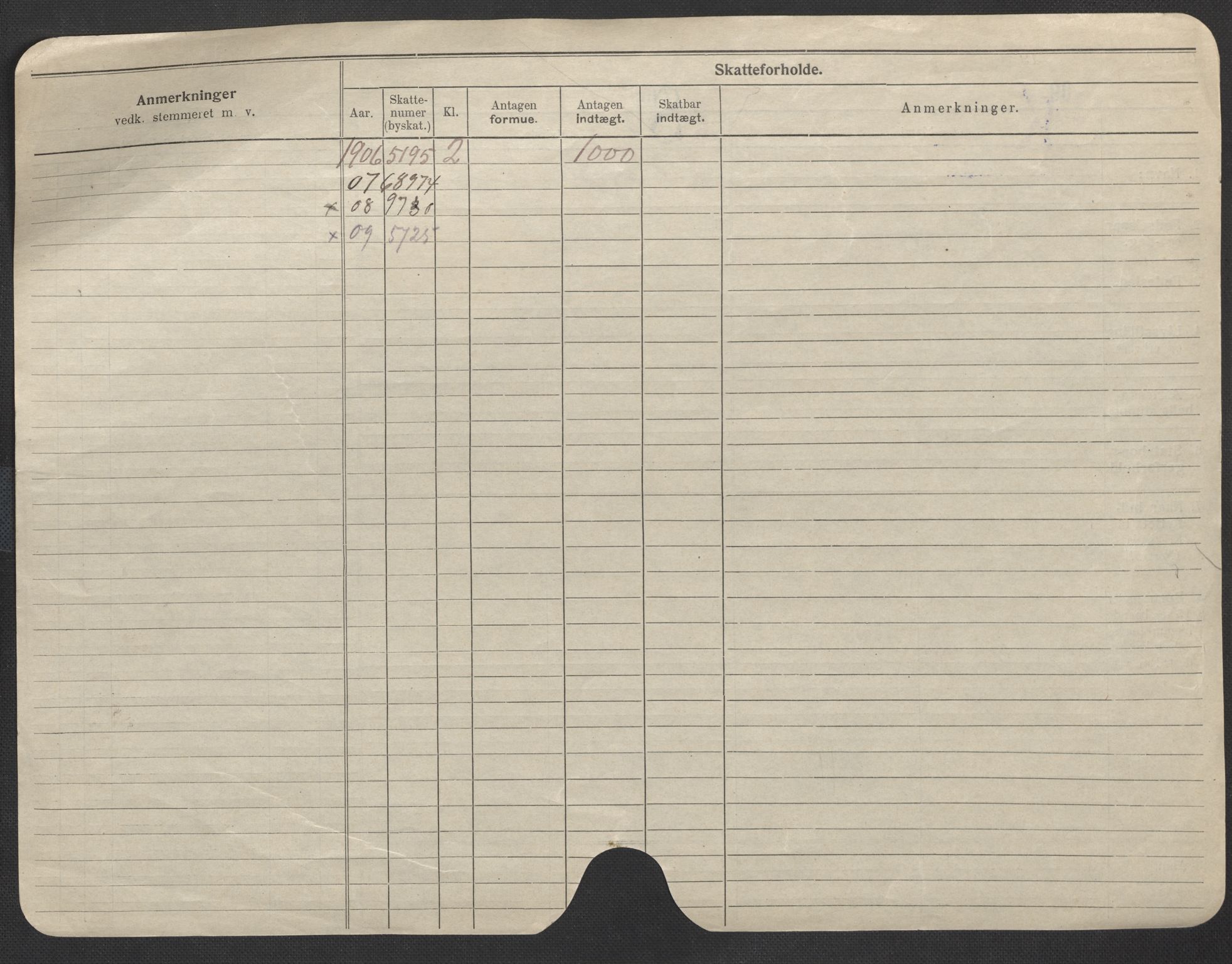 Oslo folkeregister, Registerkort, AV/SAO-A-11715/F/Fa/Fac/L0010: Menn, 1906-1914, p. 9b