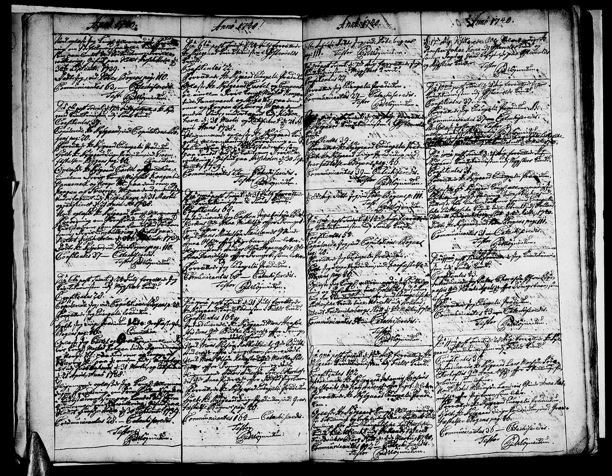 Sund sokneprestembete, AV/SAB-A-99930: Parish register (official) no. A 3, 1740-1769