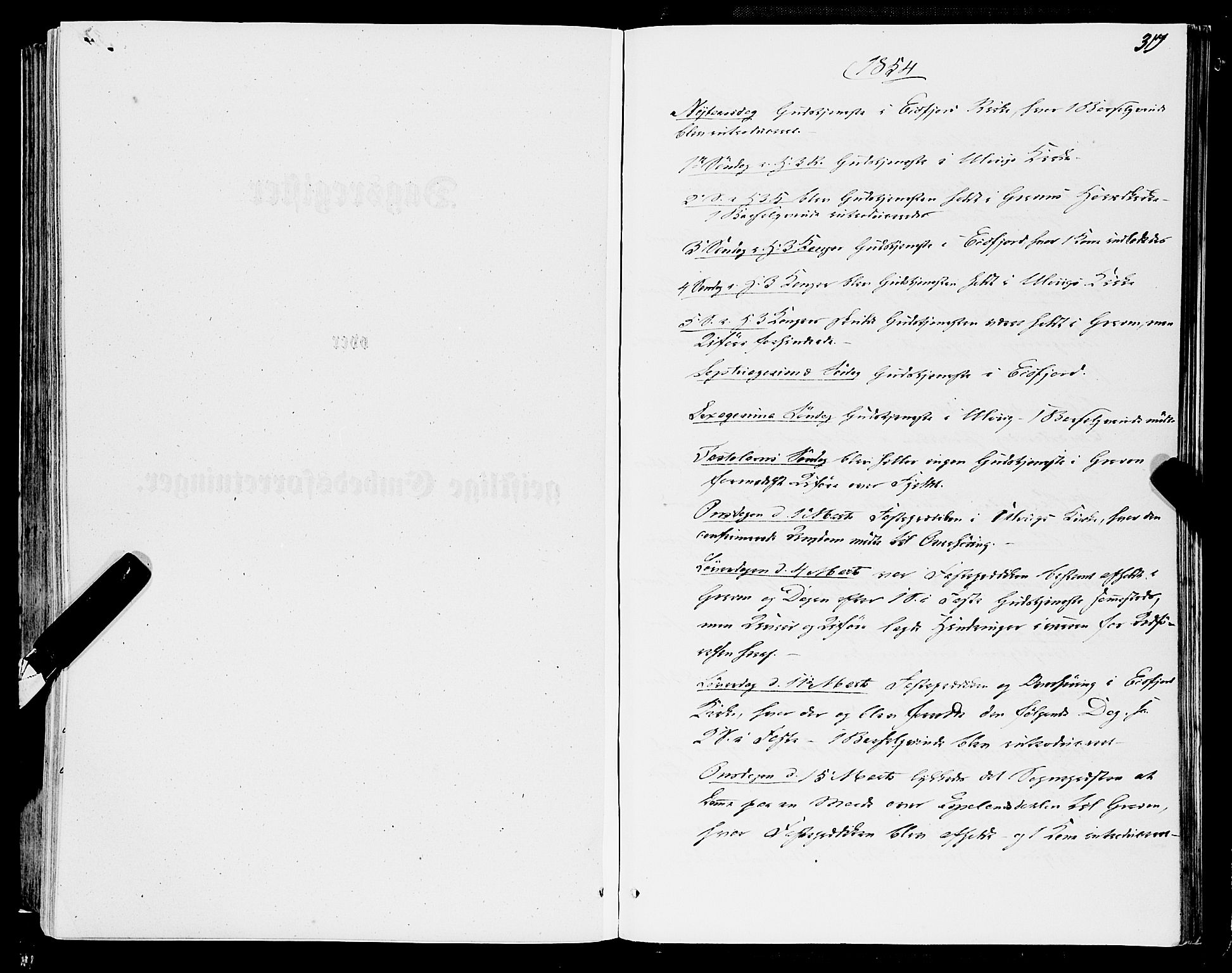 Ulvik sokneprestembete, SAB/A-78801/H/Haa: Parish register (official) no. A 13, 1853-1863, p. 317