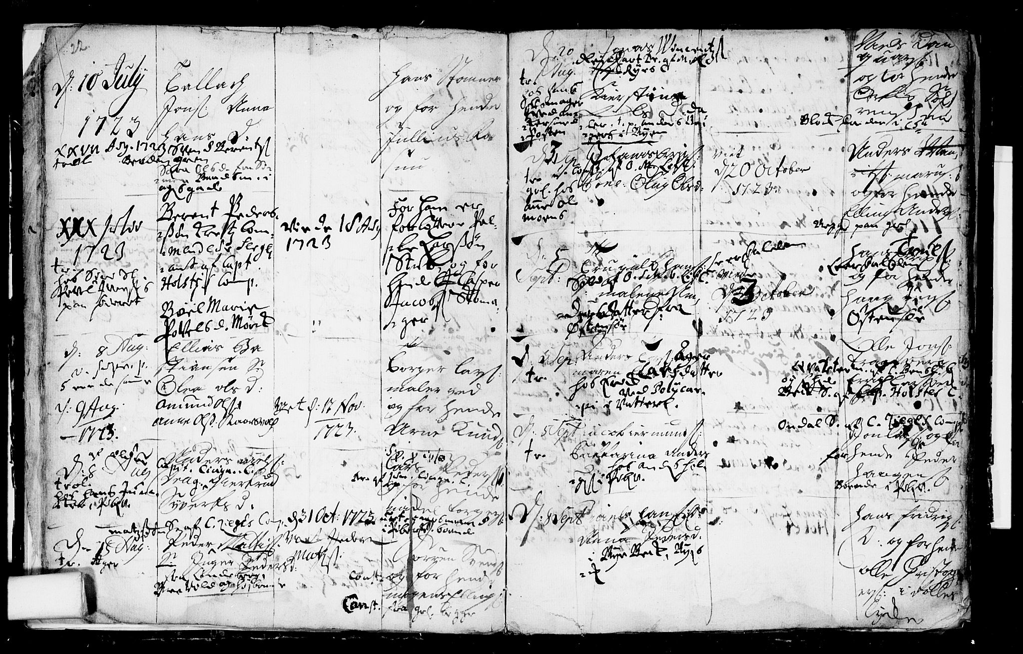 Aker prestekontor kirkebøker, AV/SAO-A-10861/F/L0003: Parish register (official) no. 3, 1723-1731, p. 22-23