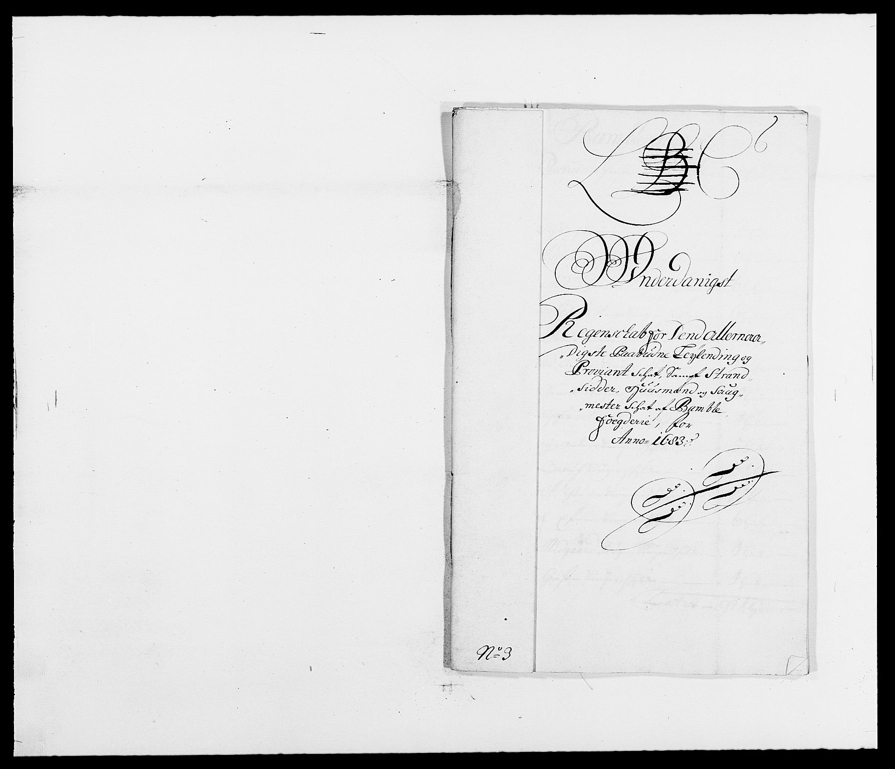 Rentekammeret inntil 1814, Reviderte regnskaper, Fogderegnskap, RA/EA-4092/R34/L2046: Fogderegnskap Bamble, 1682-1683, p. 281