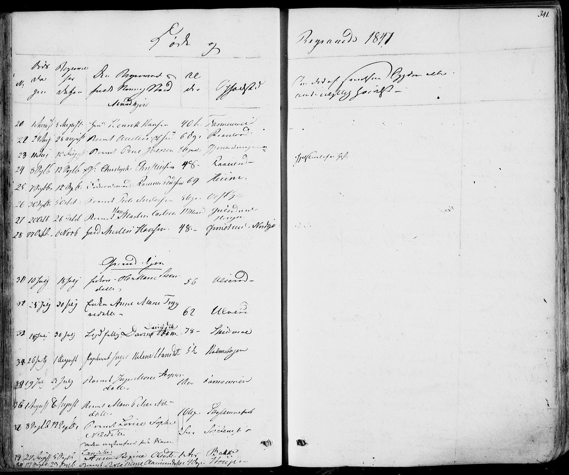 Hedrum kirkebøker, AV/SAKO-A-344/F/Fa/L0005: Parish register (official) no. I 5, 1835-1848, p. 341