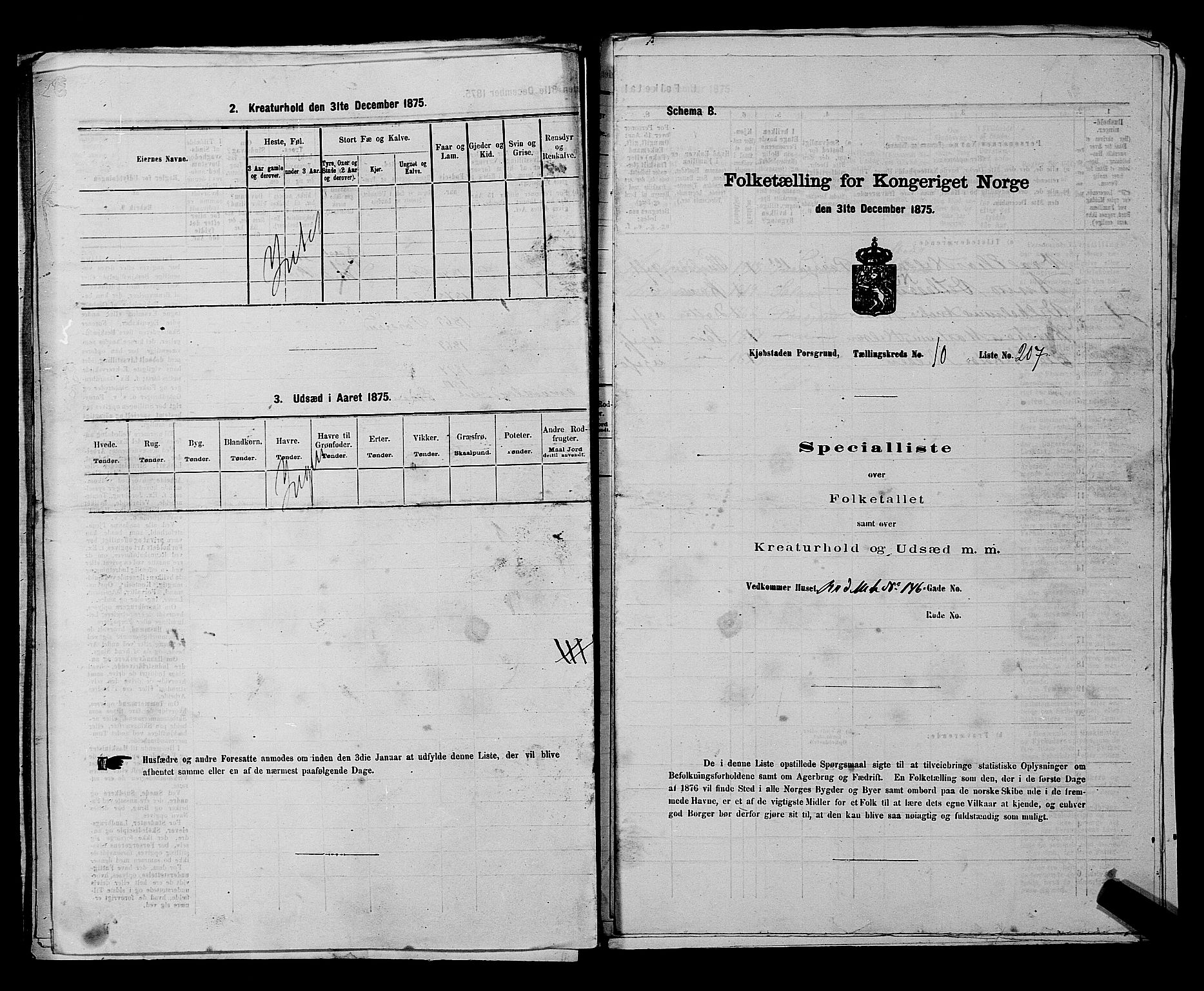 SAKO, 1875 census for 0805P Porsgrunn, 1875, p. 480