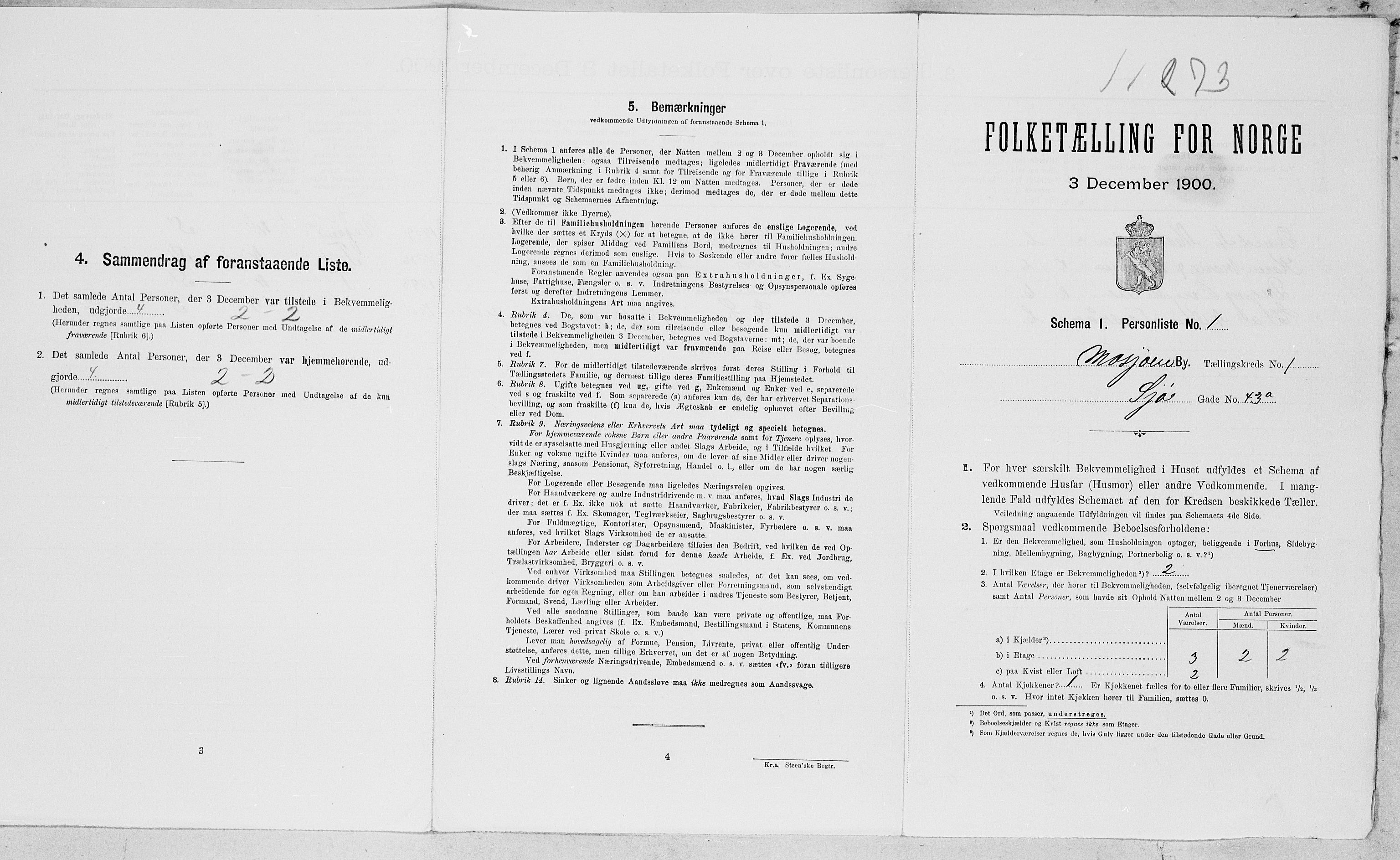 SAT, 1900 census for Mosjøen, 1900, p. 150