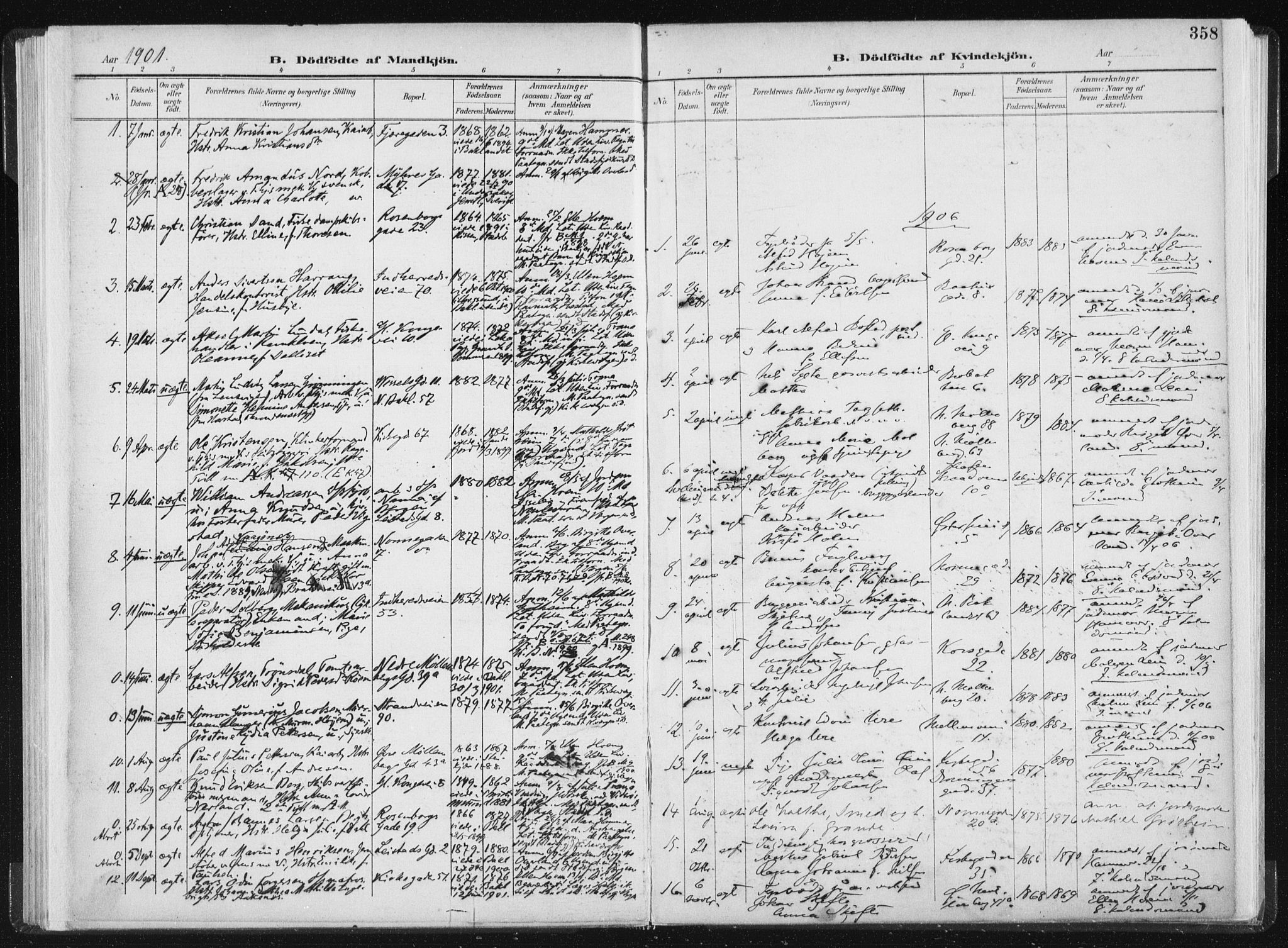 Ministerialprotokoller, klokkerbøker og fødselsregistre - Sør-Trøndelag, SAT/A-1456/604/L0200: Parish register (official) no. 604A20II, 1901-1908, p. 358