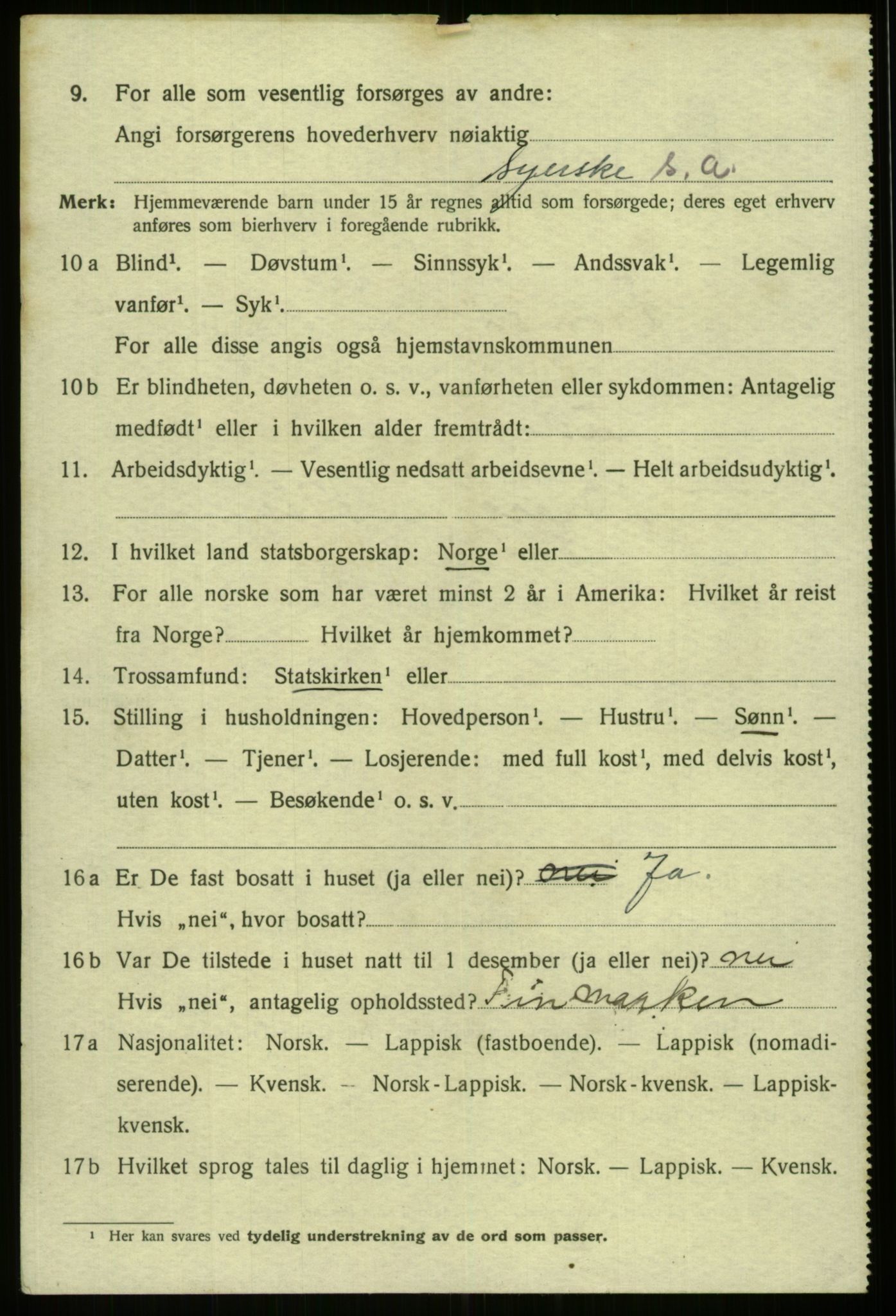 SATØ, 1920 census for Tromsø, 1920, p. 13532