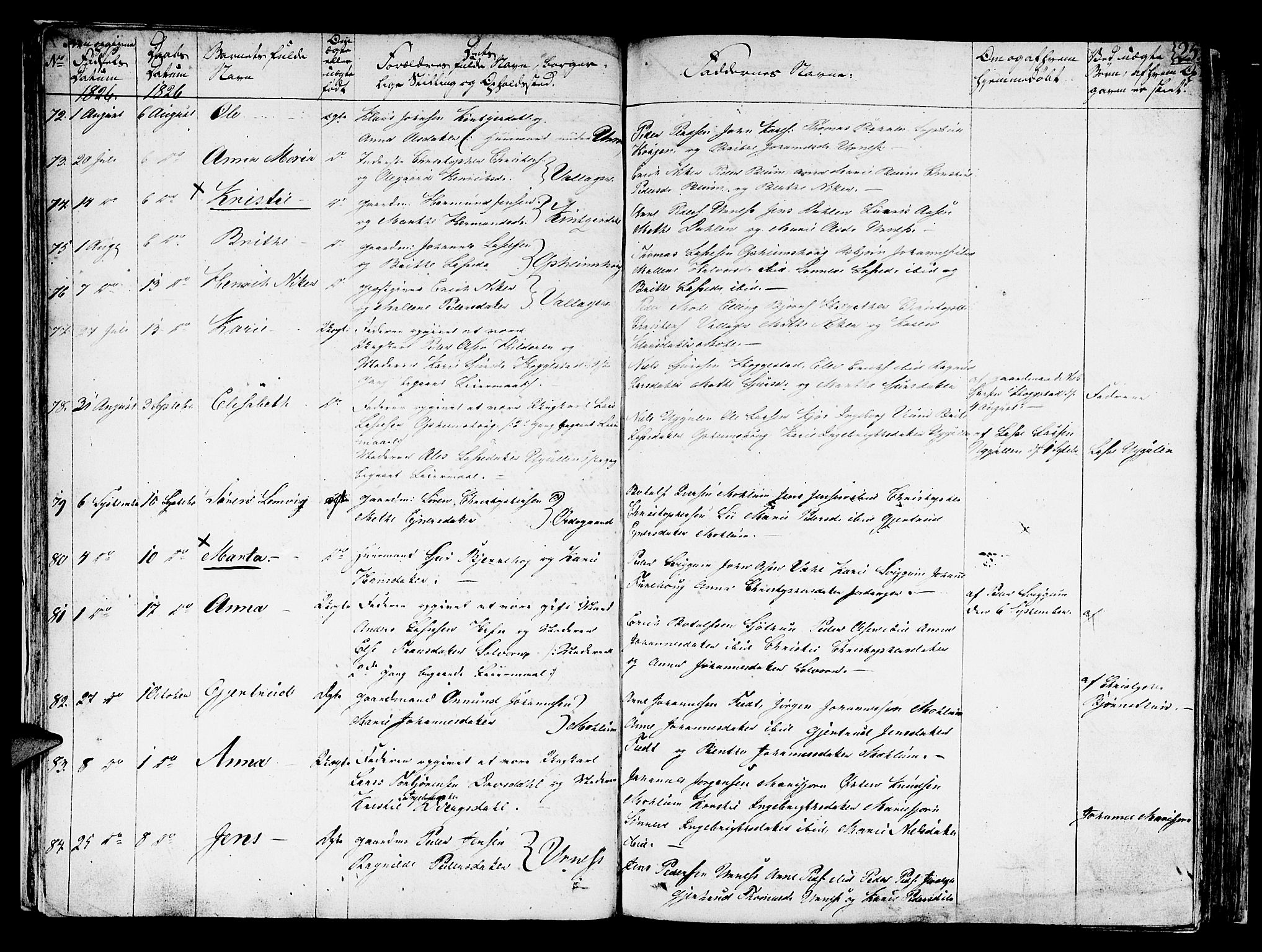 Hafslo sokneprestembete, AV/SAB-A-80301/H/Haa/Haaa/L0004: Parish register (official) no. A 4, 1821-1834, p. 25