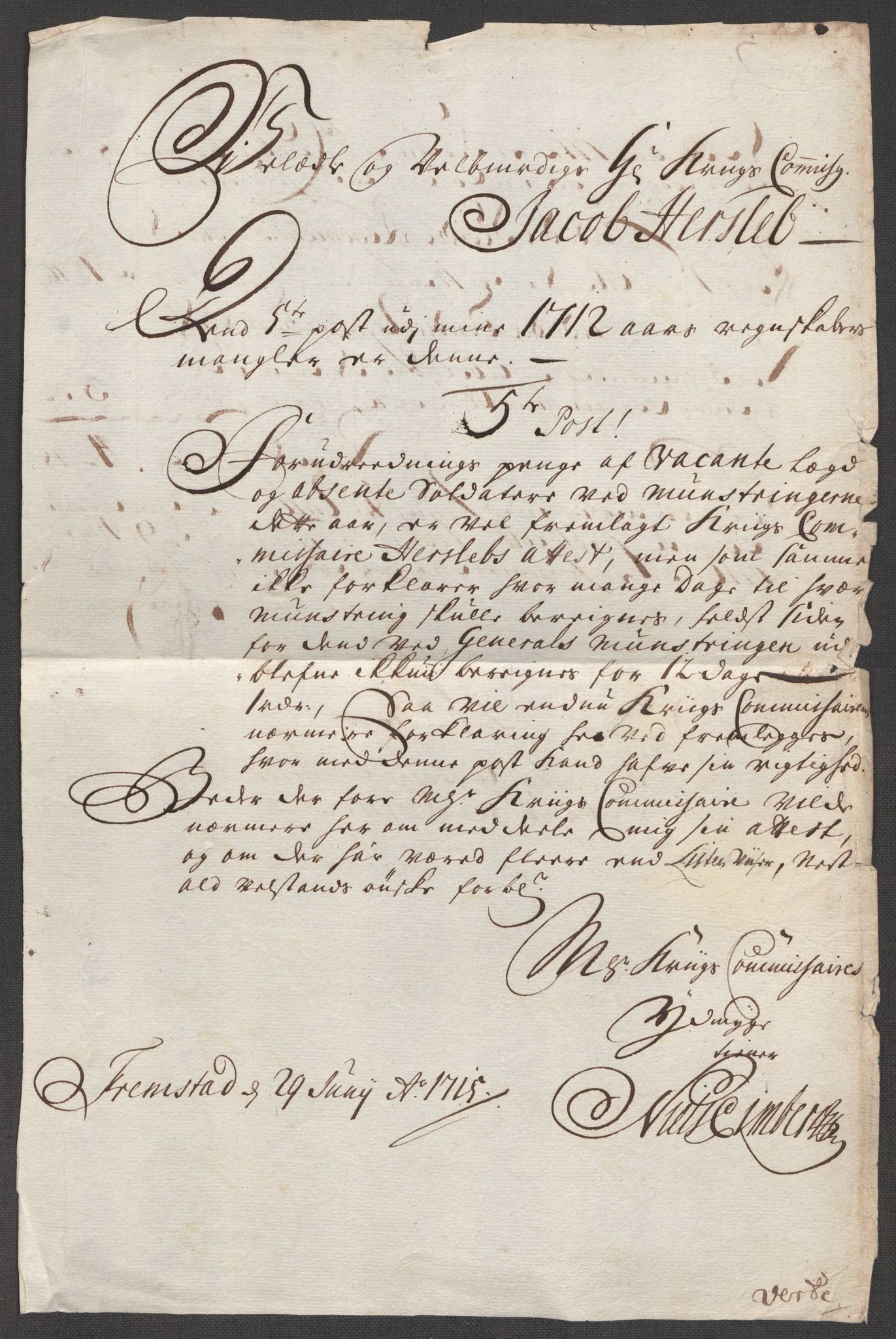 Rentekammeret inntil 1814, Reviderte regnskaper, Fogderegnskap, AV/RA-EA-4092/R57/L3861: Fogderegnskap Fosen, 1712-1713, p. 236