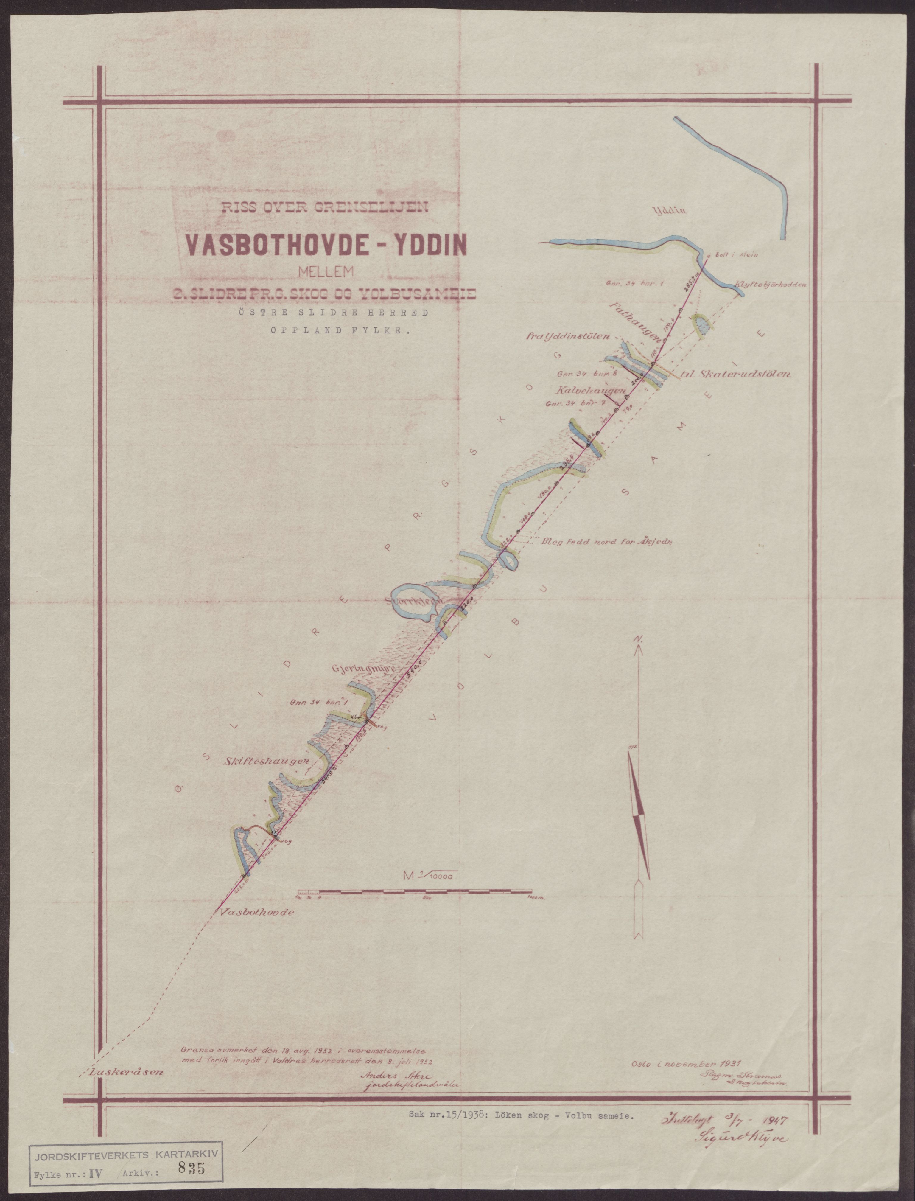 Jordskifteverkets kartarkiv, AV/RA-S-3929/T, 1859-1988, p. 1051