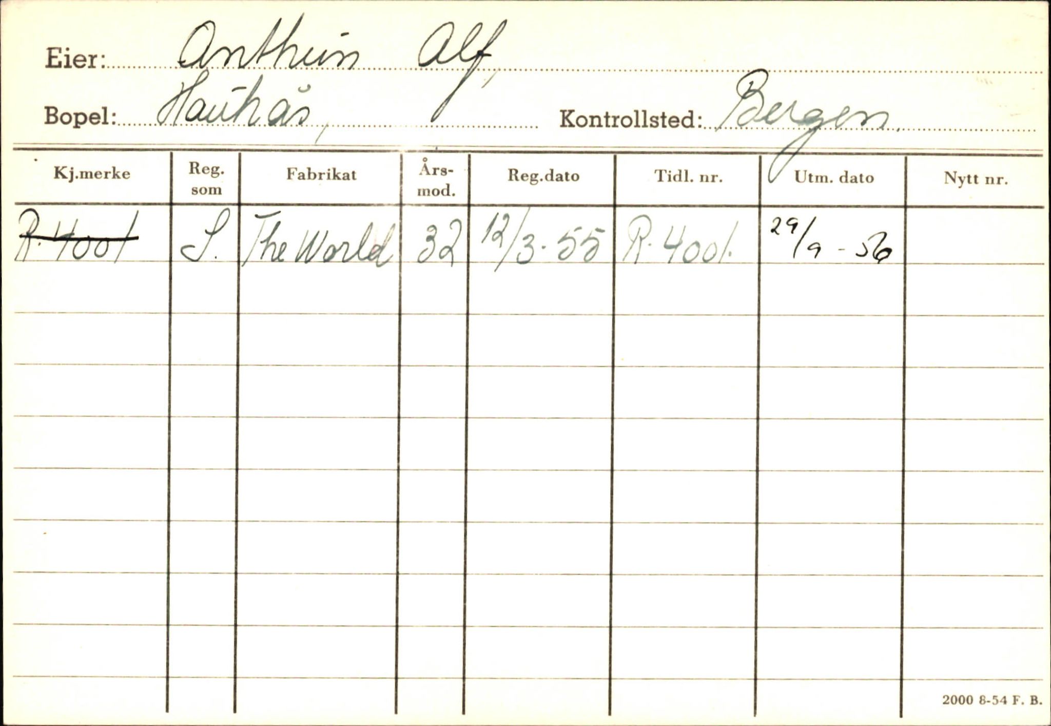 Statens vegvesen, Hordaland vegkontor, AV/SAB-A-5201/2/Ha/L0002: R-eierkort A, 1920-1971, p. 573