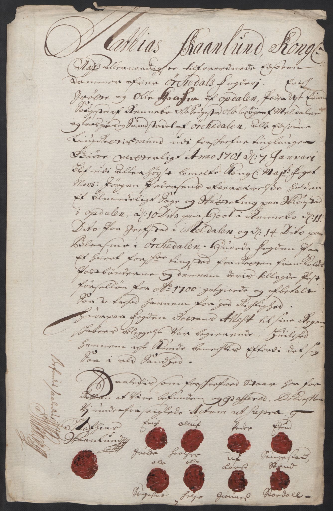 Rentekammeret inntil 1814, Reviderte regnskaper, Fogderegnskap, RA/EA-4092/R60/L3950: Fogderegnskap Orkdal og Gauldal, 1700, p. 206