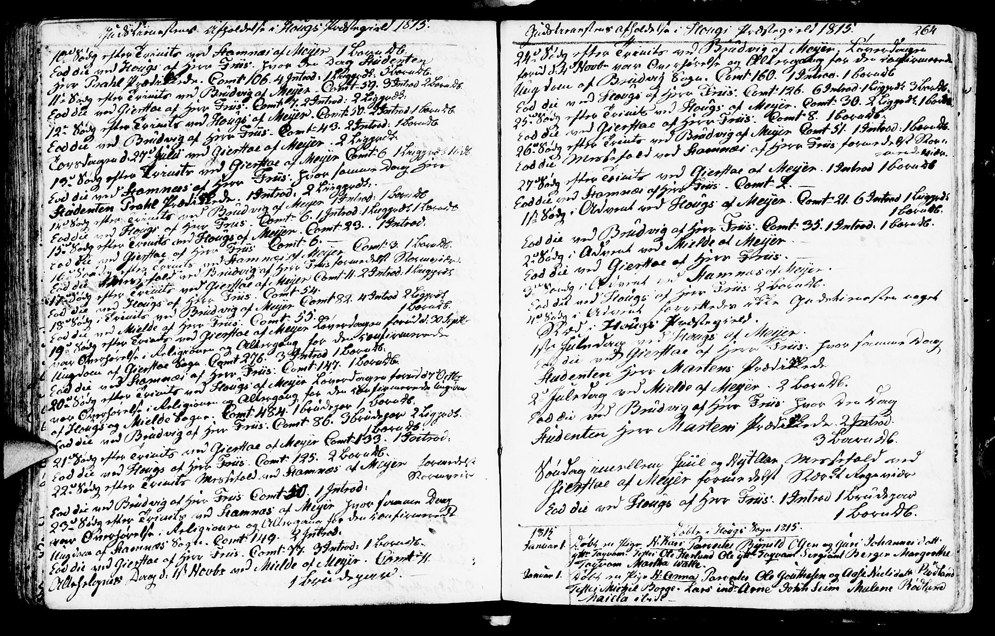 Haus sokneprestembete, AV/SAB-A-75601/H/Haa: Parish register (official) no. A 11, 1796-1816, p. 264