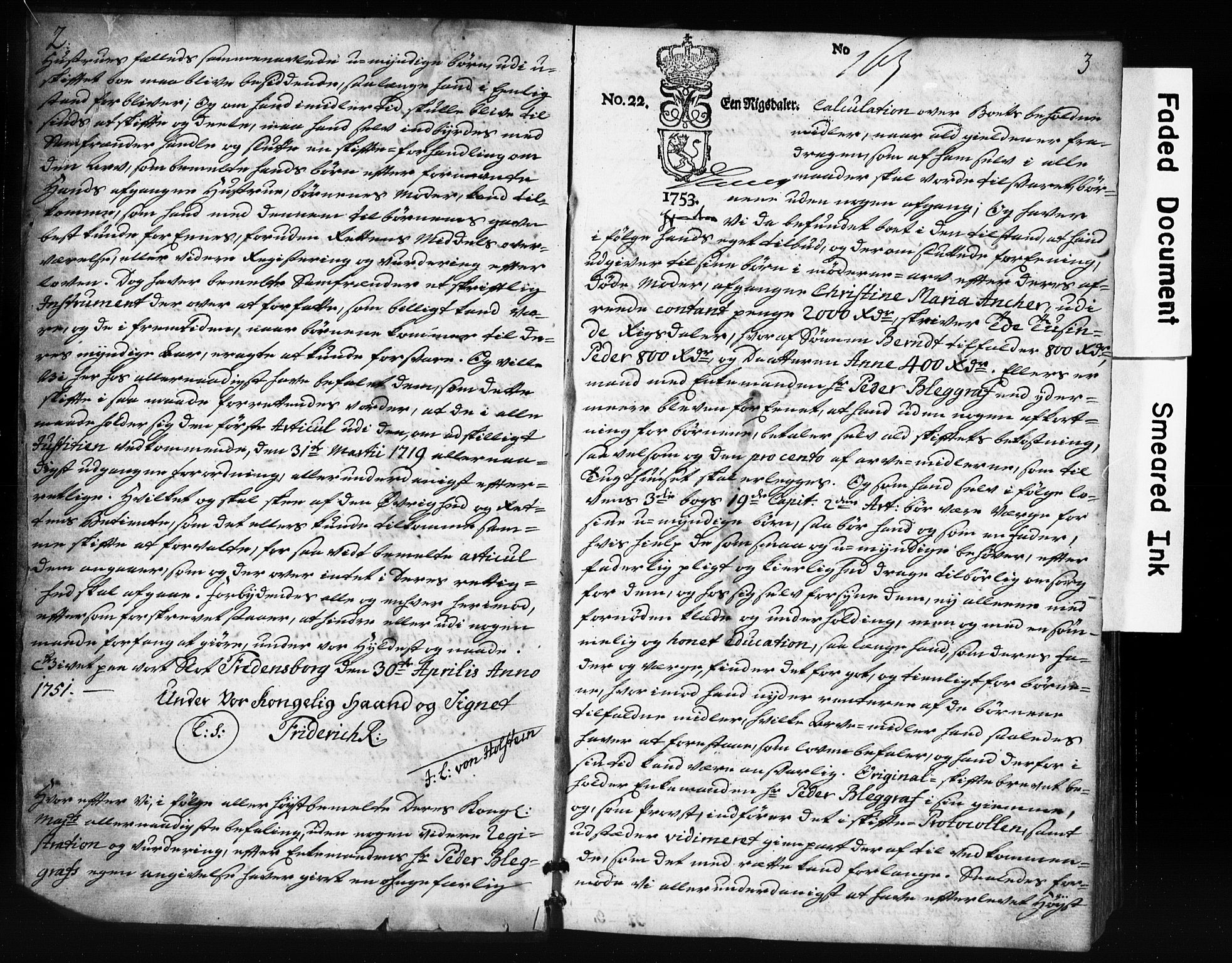 Den geistlige jurisdiksjon, AV/SAO-A-11097/G/Gc/Gcb/L0002: Skifteprotokoll, 1753-1780, p. 2-3