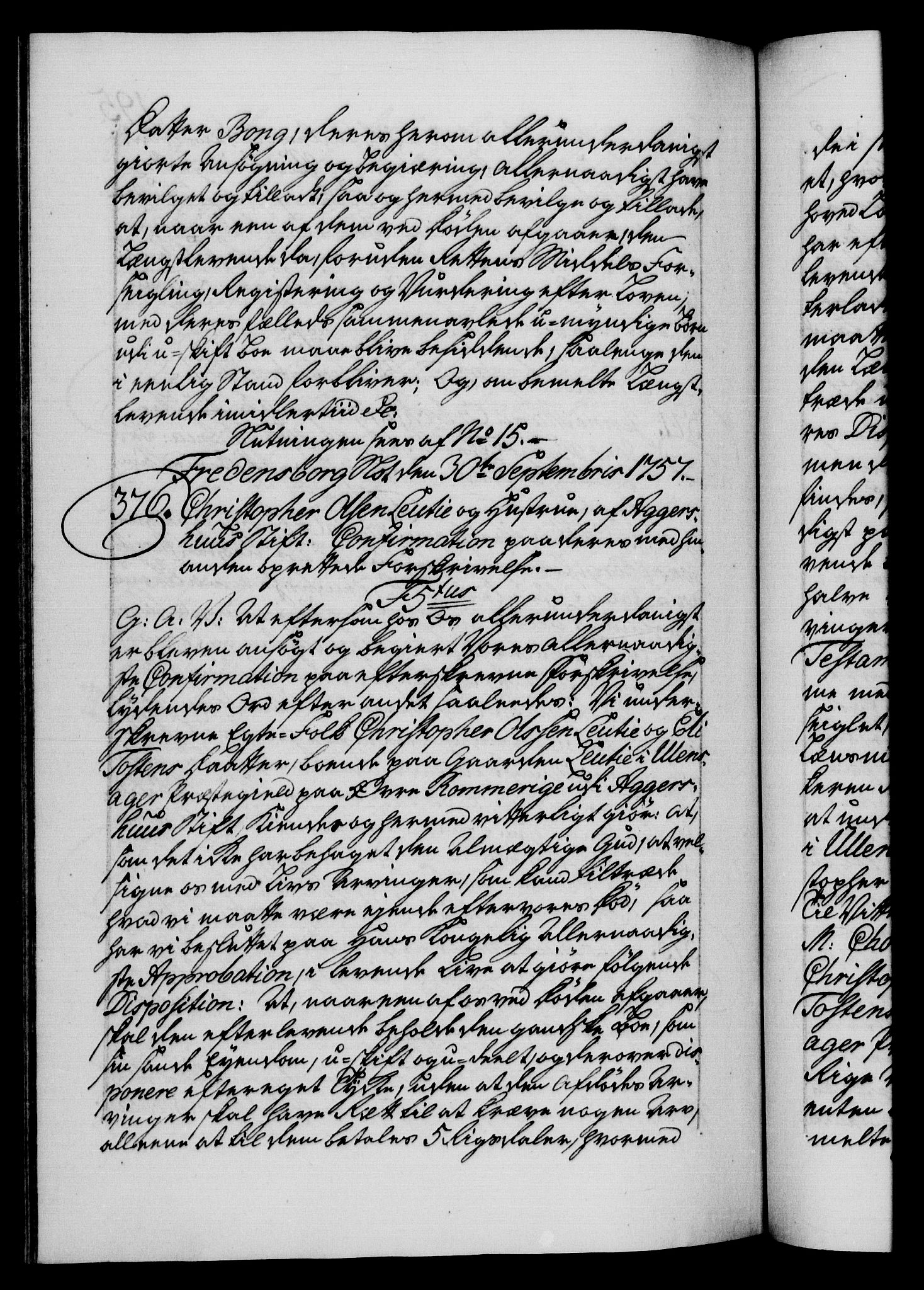 Danske Kanselli 1572-1799, AV/RA-EA-3023/F/Fc/Fca/Fcaa/L0040: Norske registre, 1757-1759, p. 195b