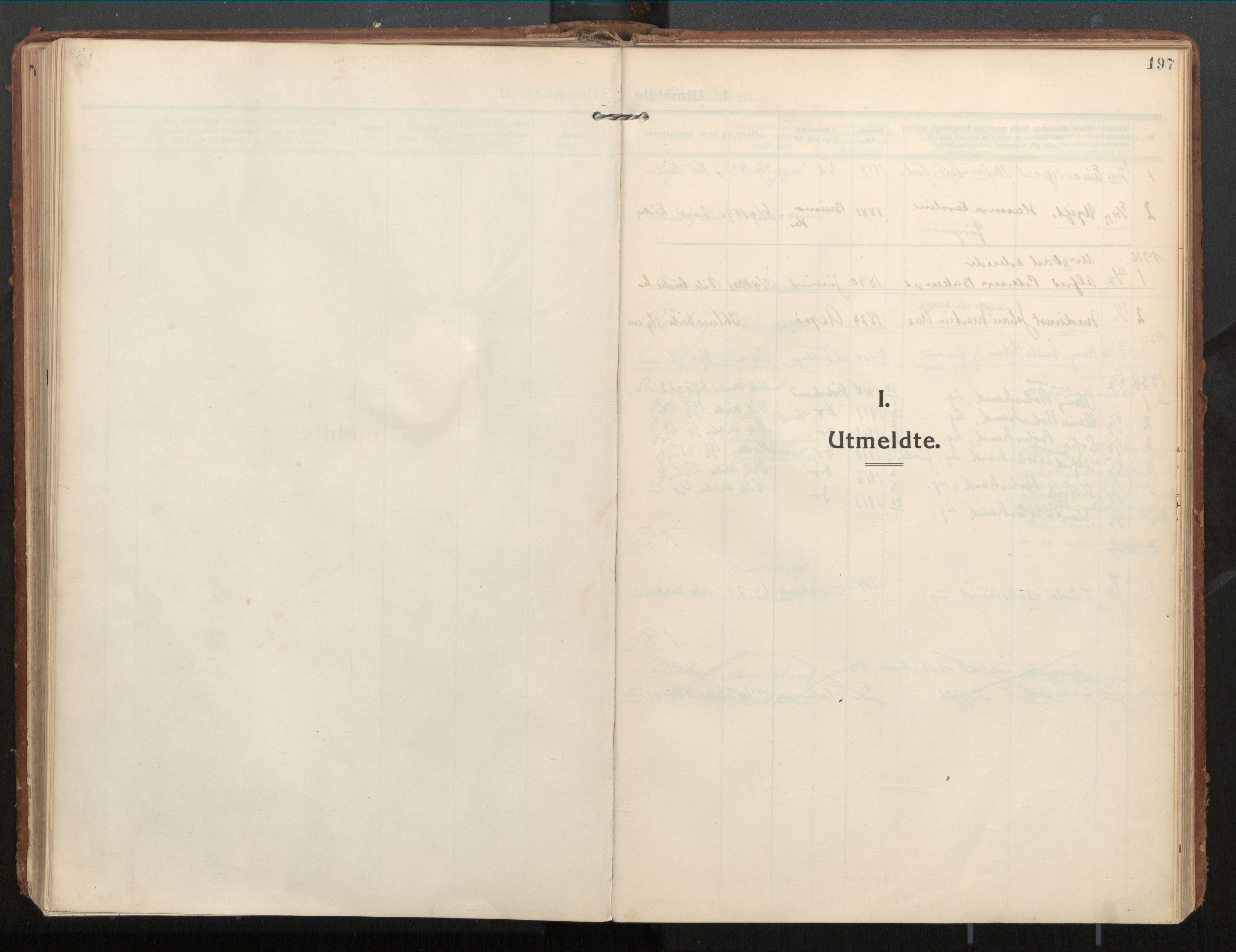 Ministerialprotokoller, klokkerbøker og fødselsregistre - Nord-Trøndelag, AV/SAT-A-1458/771/L0598: Parish register (official) no. 771A05, 1911-1937, p. 197