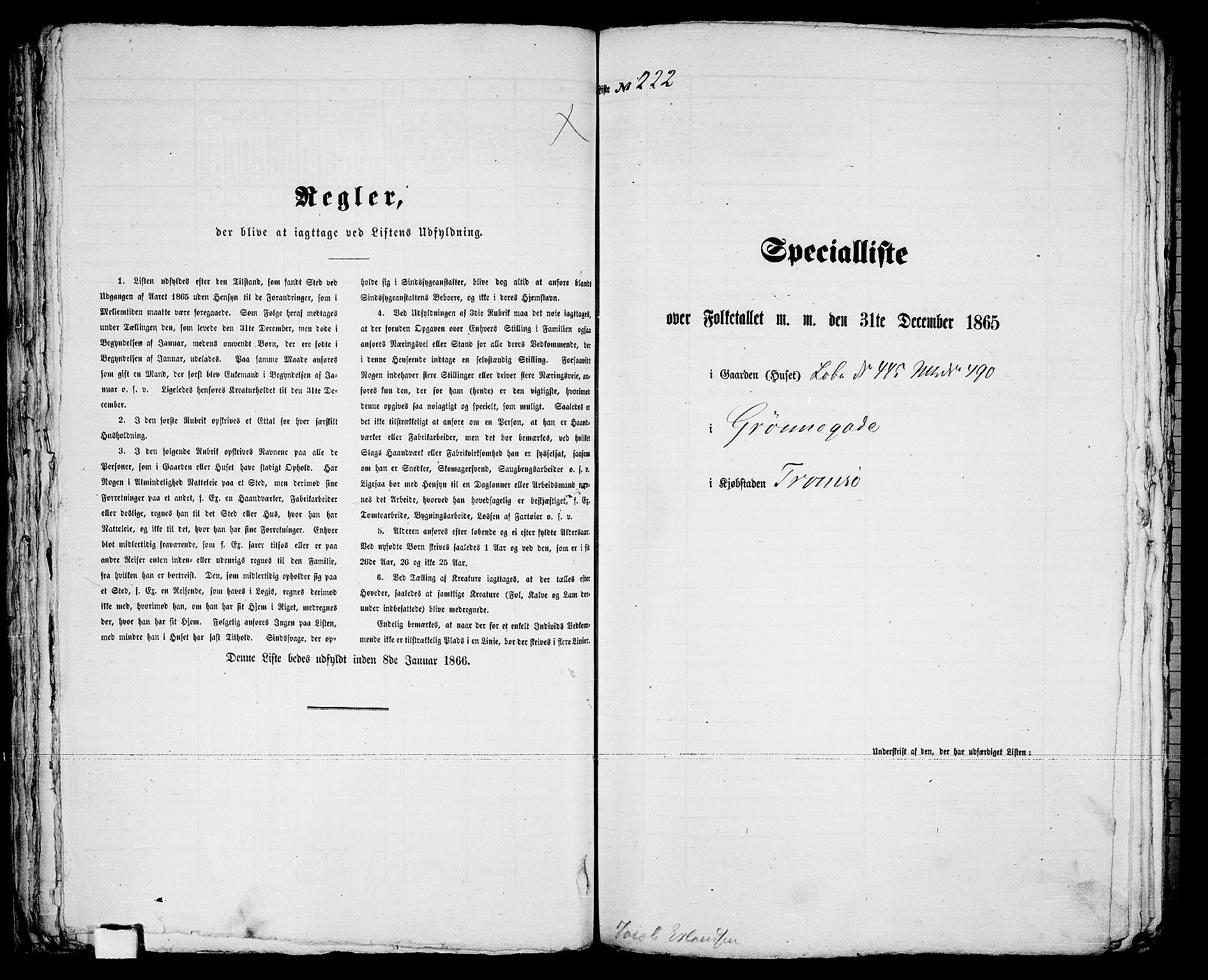 RA, 1865 census for Tromsø, 1865, p. 460