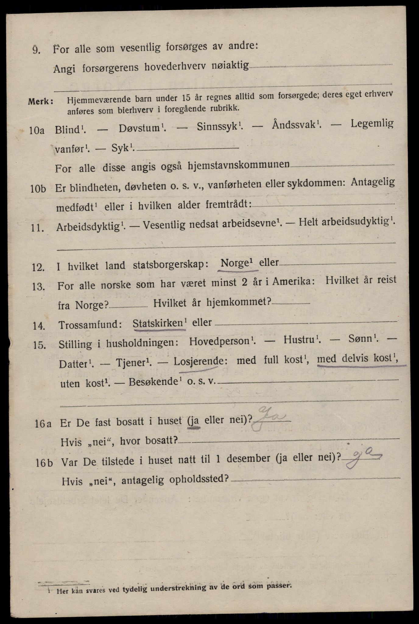 SAST, 1920 census for Stavanger, 1920, p. 92453