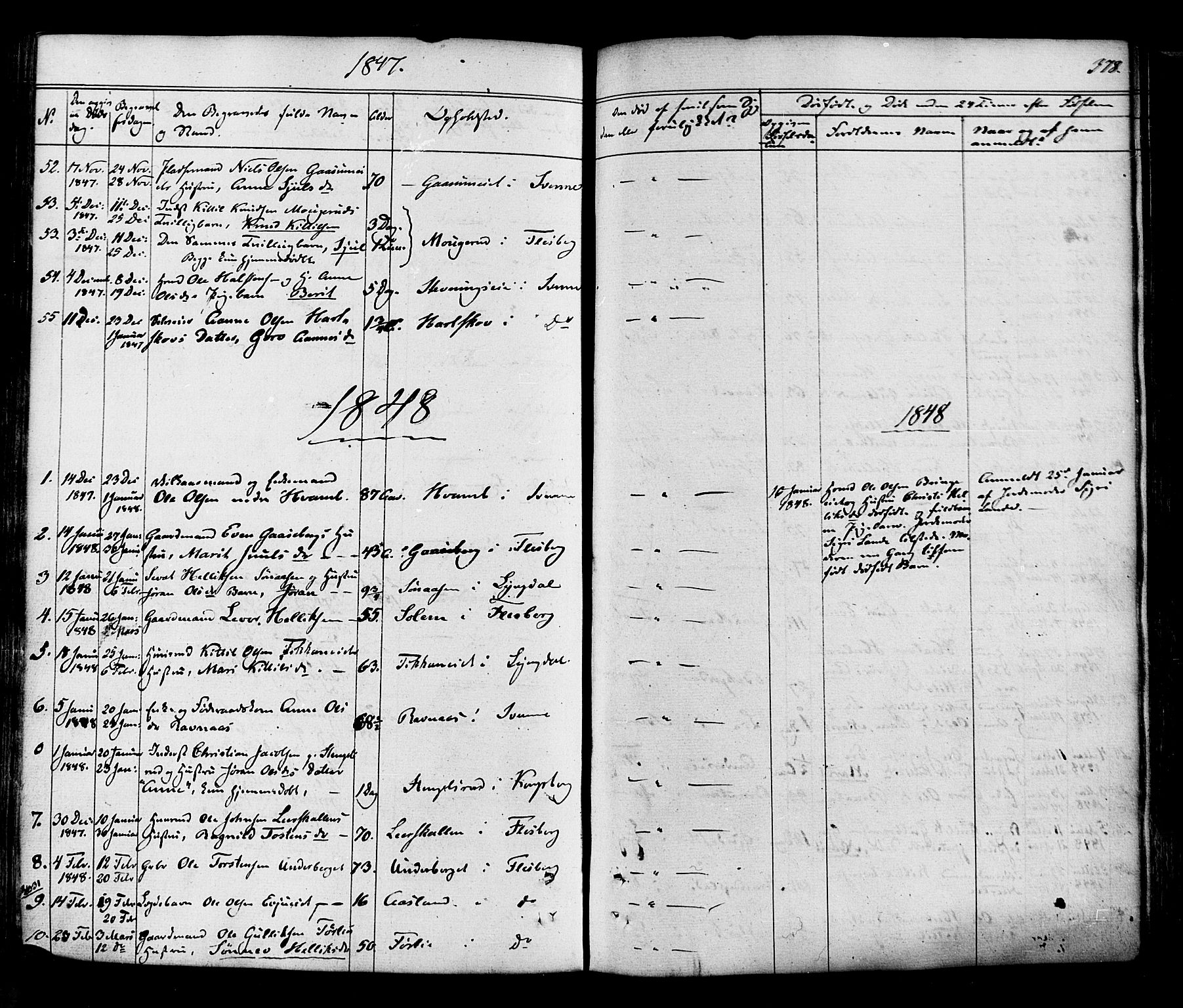 Flesberg kirkebøker, SAKO/A-18/F/Fa/L0006: Parish register (official) no. I 6, 1834-1860, p. 378