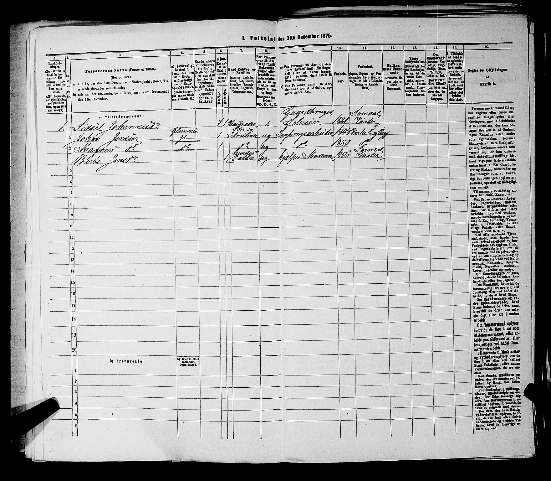 RA, 1875 census for 0135P Råde, 1875, p. 986