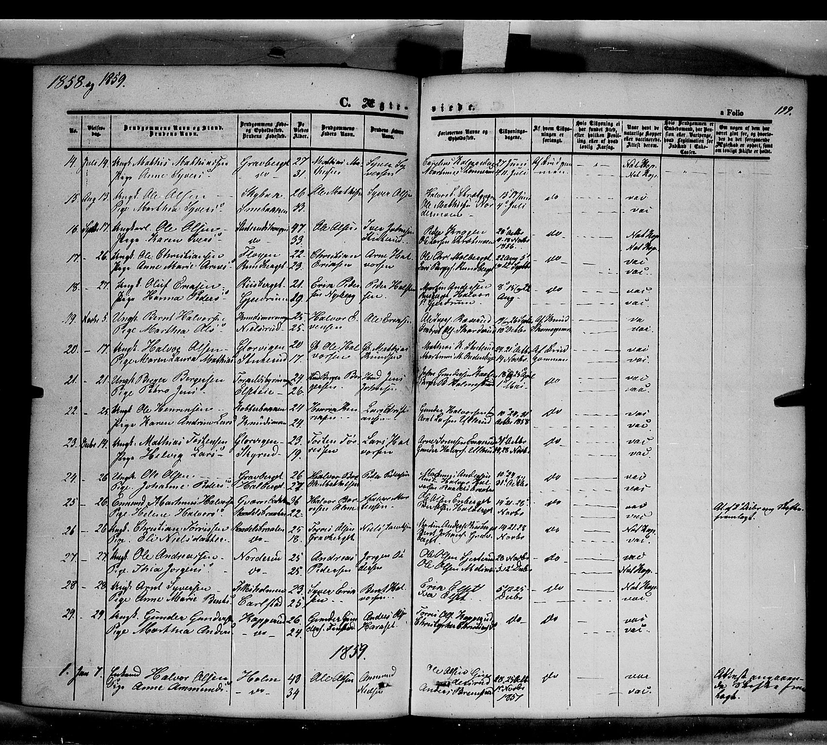 Våler prestekontor, Hedmark, AV/SAH-PREST-040/H/Ha/Haa/L0001: Parish register (official) no. 1, 1849-1878, p. 199