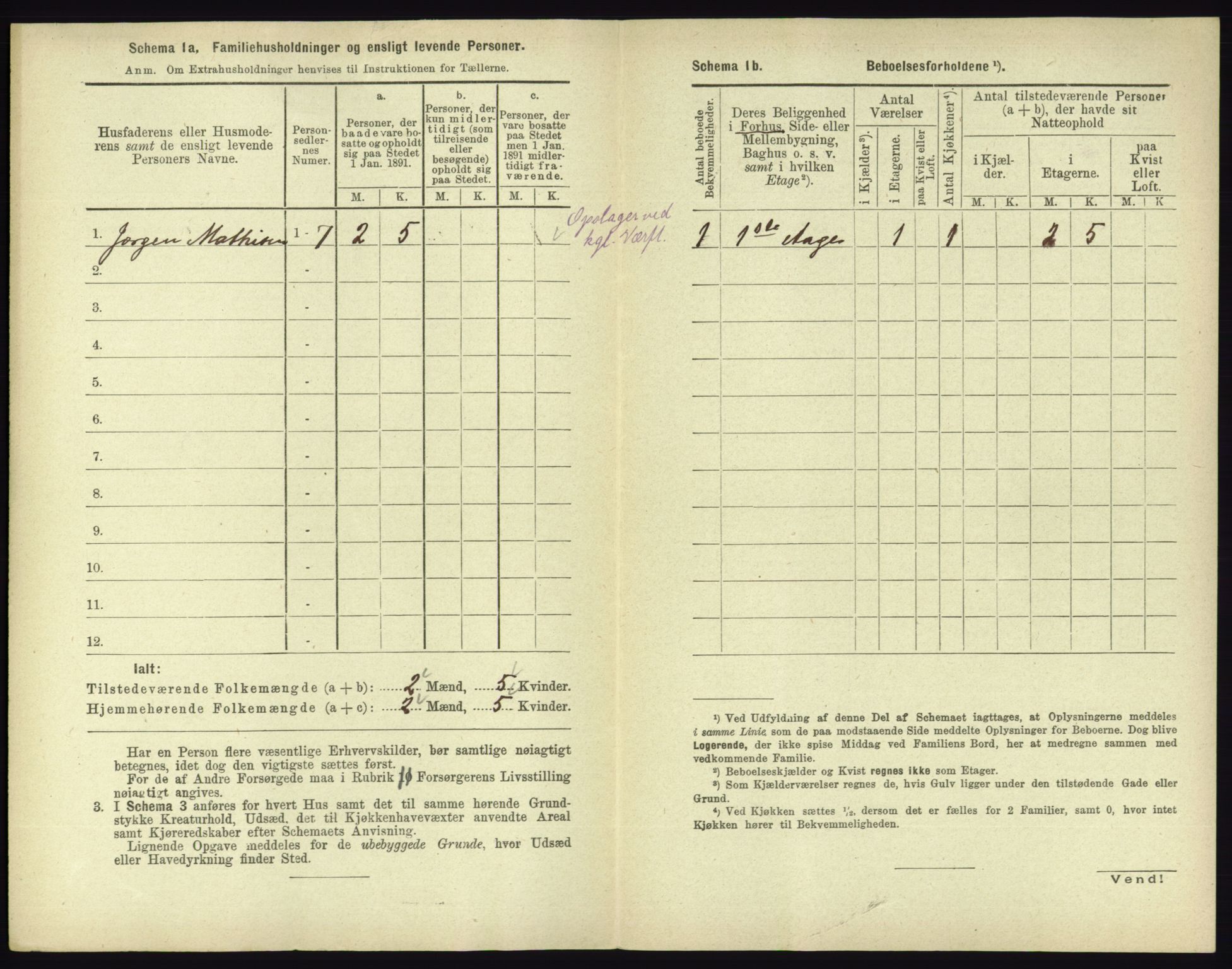 RA, 1891 census for 0703 Horten, 1891, p. 536