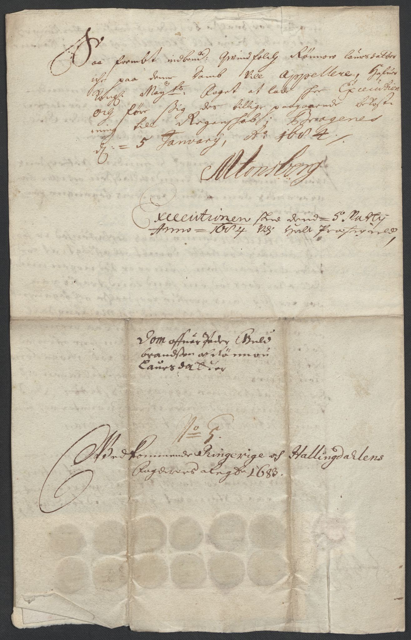 Rentekammeret inntil 1814, Reviderte regnskaper, Fogderegnskap, AV/RA-EA-4092/R21/L1446: Fogderegnskap Ringerike og Hallingdal, 1683-1686, p. 152