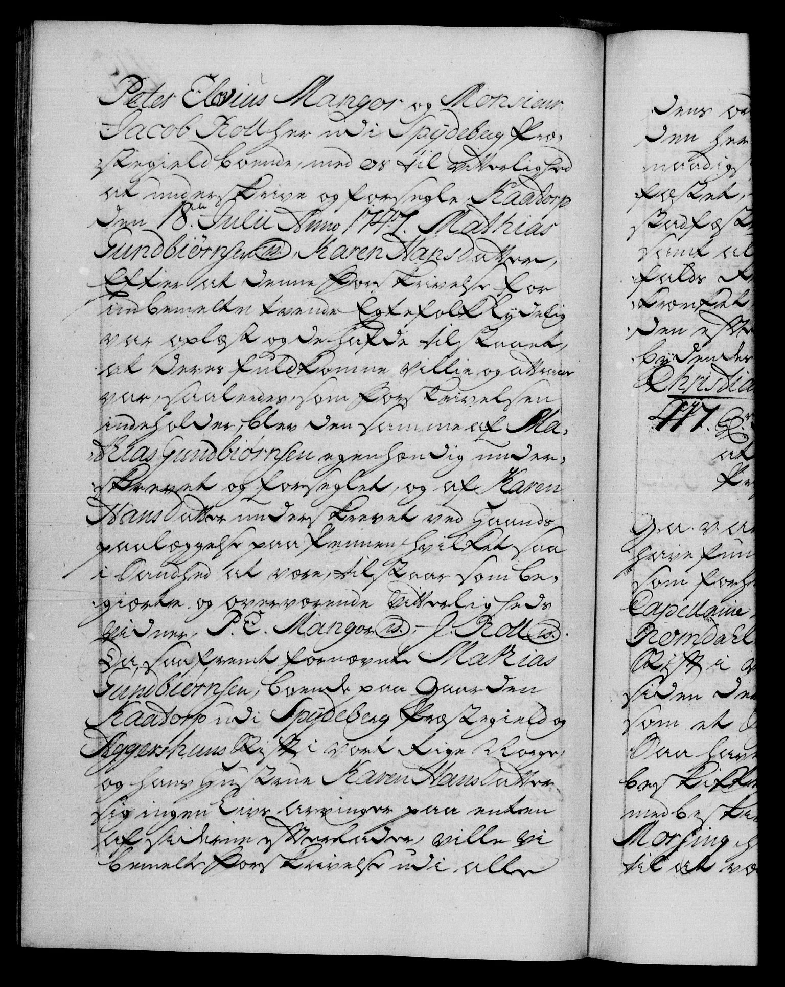 Danske Kanselli 1572-1799, AV/RA-EA-3023/F/Fc/Fca/Fcaa/L0035: Norske registre, 1746-1748, p. 419b