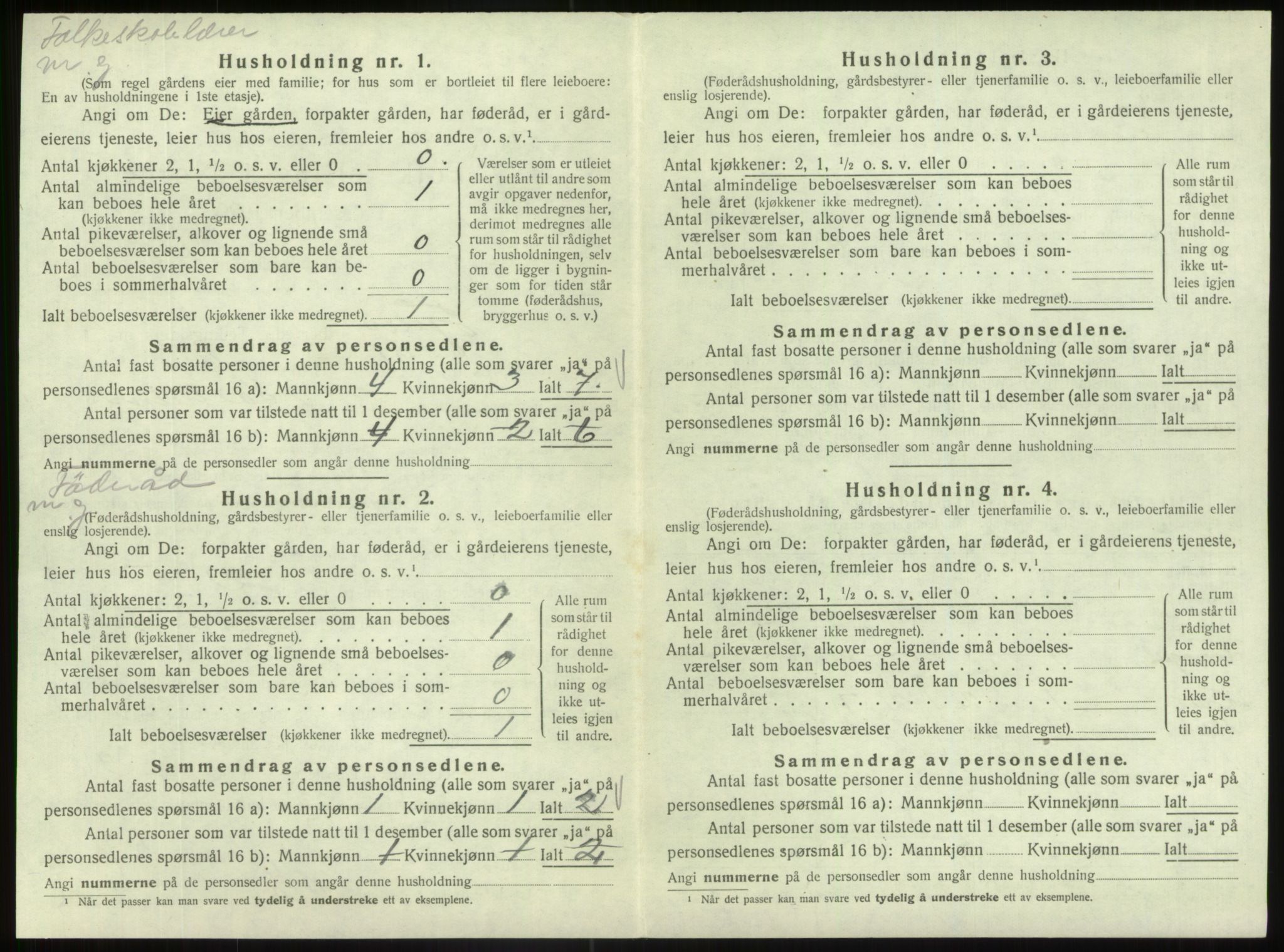 SAB, 1920 census for Fjaler, 1920, p. 1149