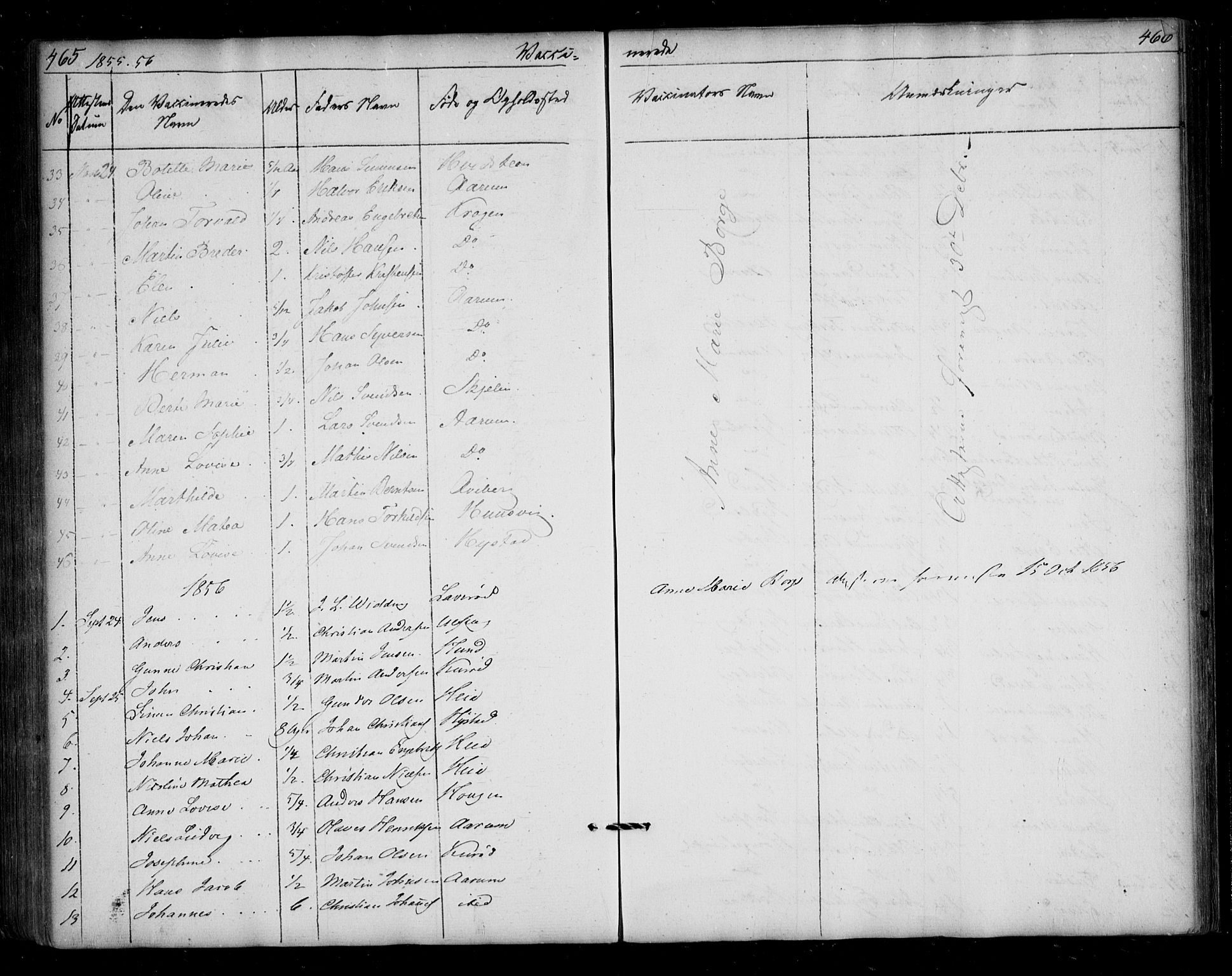 Borge prestekontor Kirkebøker, AV/SAO-A-10903/F/Fa/L0005: Parish register (official) no. I 5, 1848-1860, p. 465-466